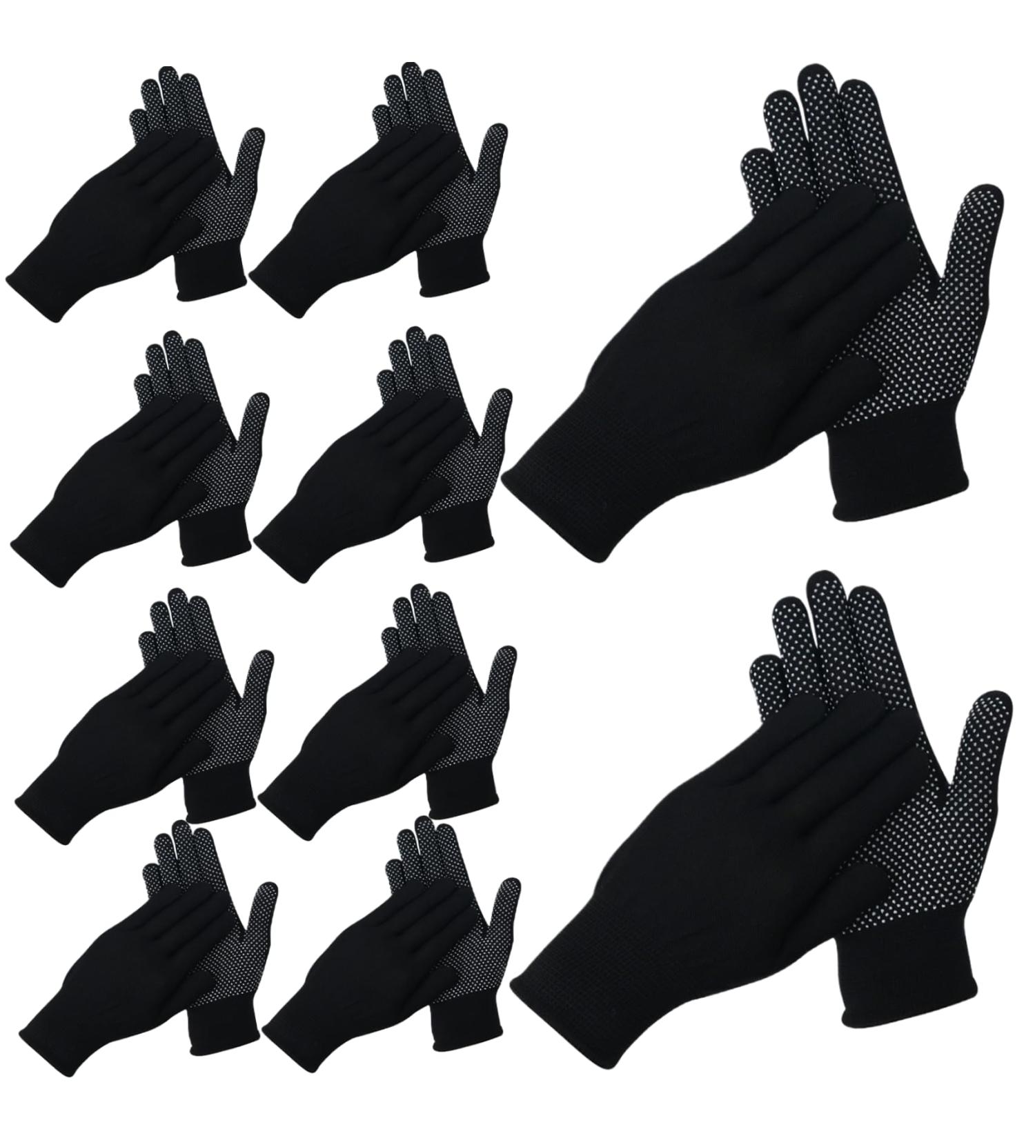 Mechanic Gloves Work Gloves 10 Pairs Non-Slip Breathable Mechanic Gloves Nylon Gardening Gloves with Wrist Brace Elastic Stainproof Seamless Knit Gloves - Buy Online on GoSupps.com
