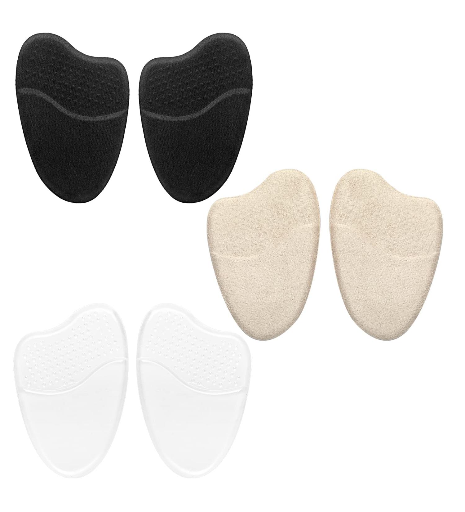 WLLHYF Metatarsal Pads 3 Pairs - Non-Slip Ball of Foot Cushions for High Heels - Reusable Gel Inserts for Foot Pain Relief - Buy Online on GoSupps.com