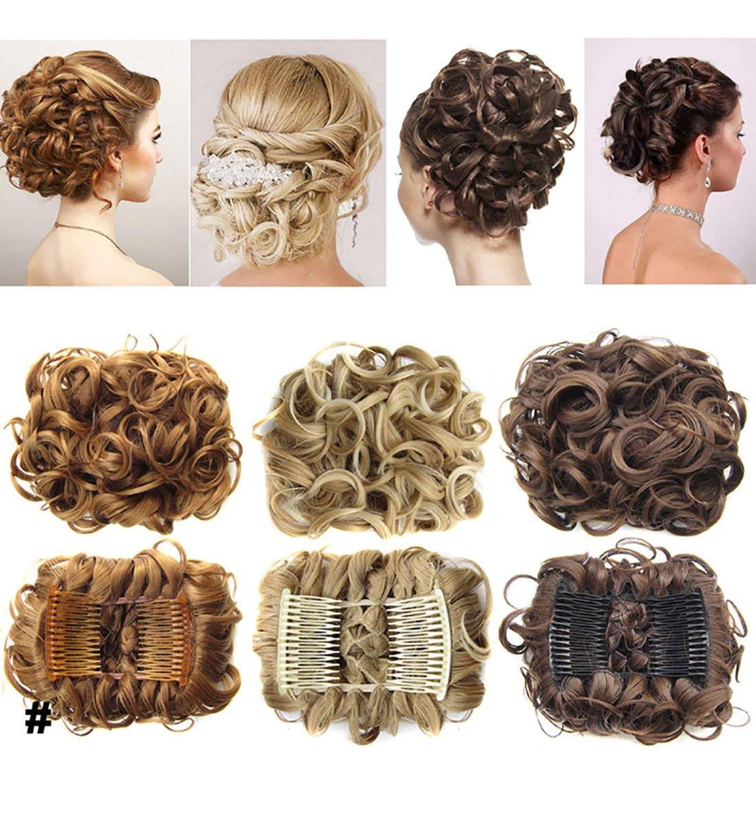 Buy Fashionable Dark Brown Undulating Hair Extensions - Wavy Voluminous Tendrils for Messy Buns & Updos - Buy Online on GoSupps.com