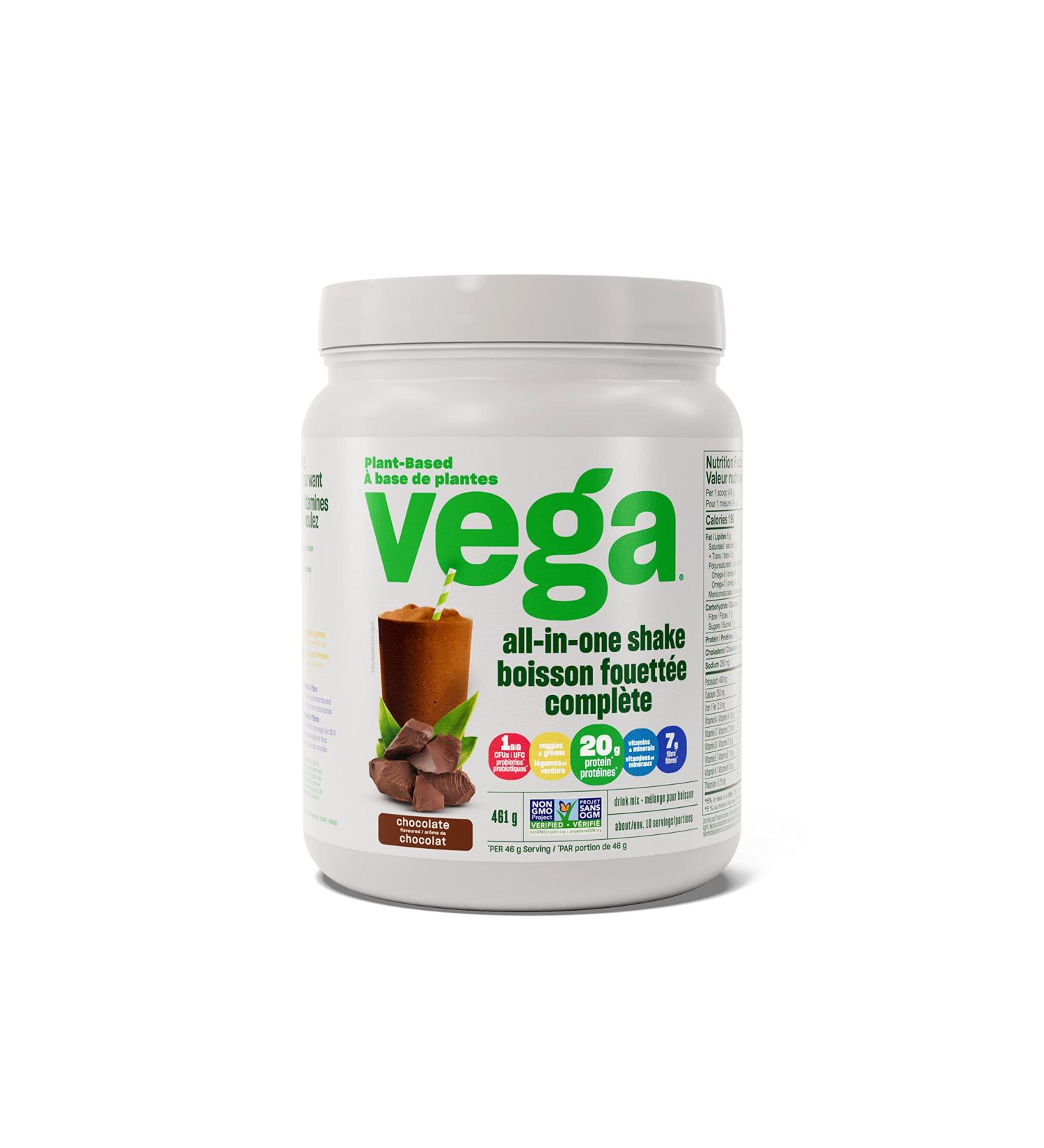 Vega All-in-One Vegan Protein Powder Chocolate (10 Servings) Superfood Ingredients Vitamins For Immunity Support Keto Friendly Pea Protein For Women & Men 460g (Packaging May Vary) Chocolate 10 Servings (Pack of 1) - Buy Online on GoSupps.com