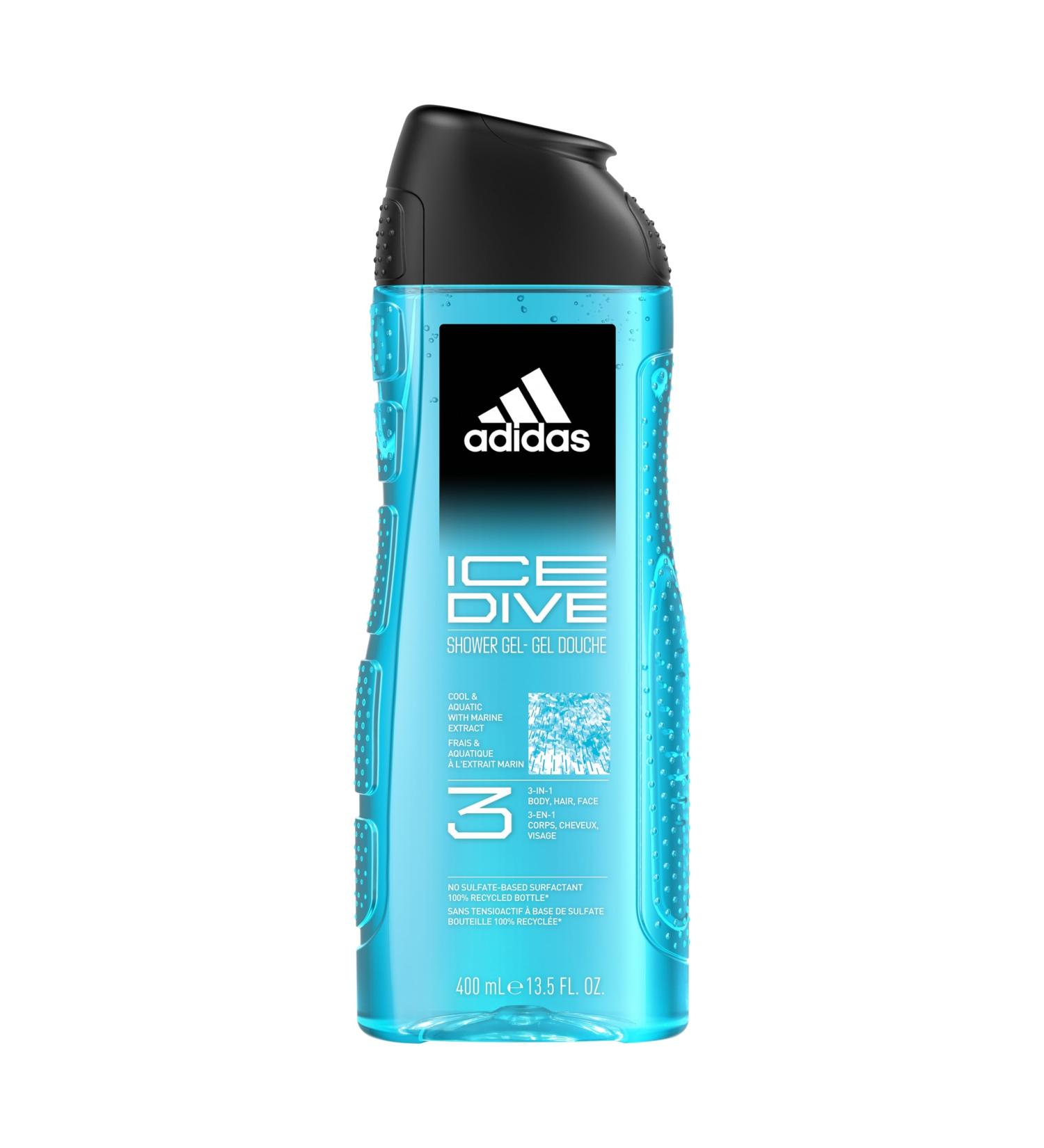 Shower Gel - Ice Dive by Adidas for Men - 13.5 oz Shower Gel