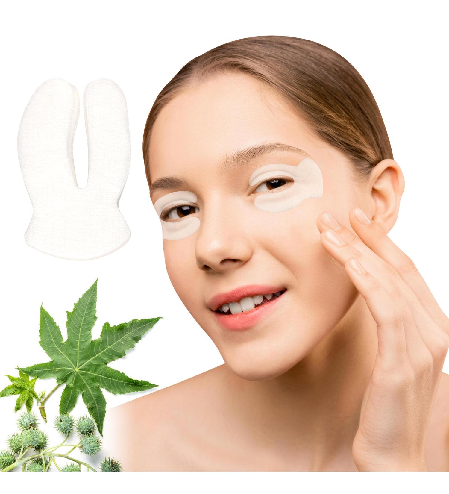 Leekalos 80 Pairs Castor Oil Pack Wrap for Eye Patches | Highly Absorbent Flexible No Wash - International Shipping Available - Buy Online on GoSupps.com