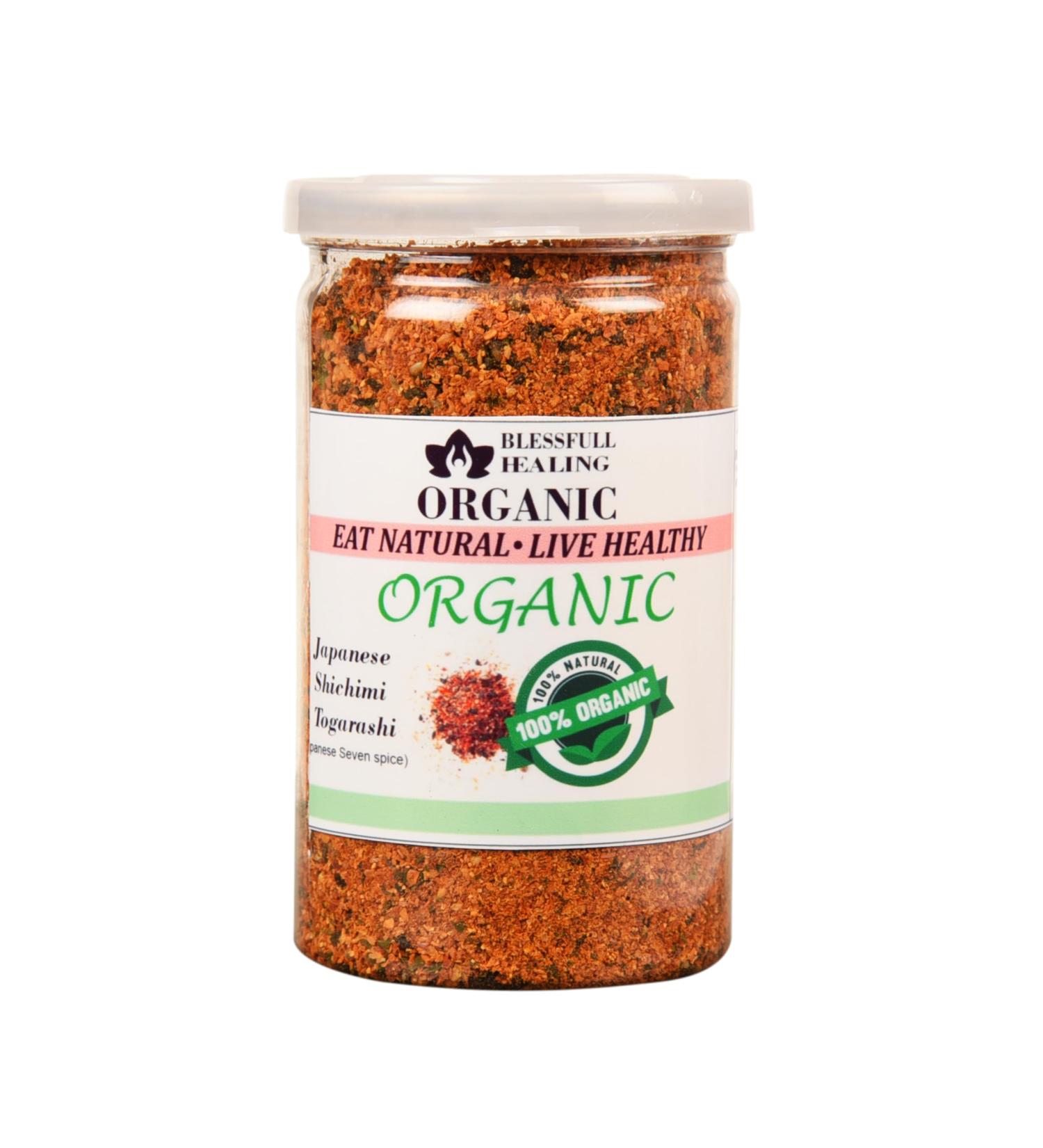 Blessfull Healing Organic Japanese Shichimi Togarashi 200 Gram (Packing May Vary) 200 Gram 7.05 oz