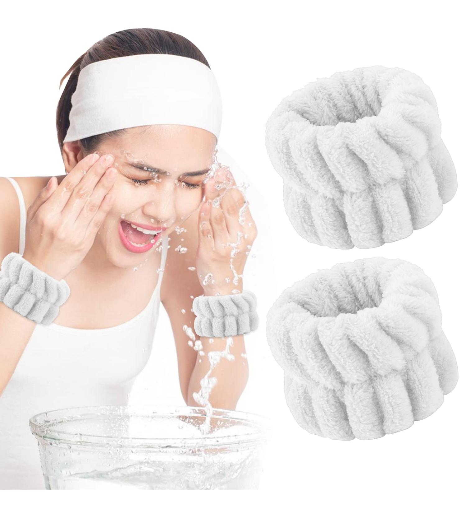 Sibba Women's Face Washing Bracelets - Suckable Wrist Towels & Waterproof Tape for Girls - Prevent Water Runoff - Buy Online on GoSupps.com