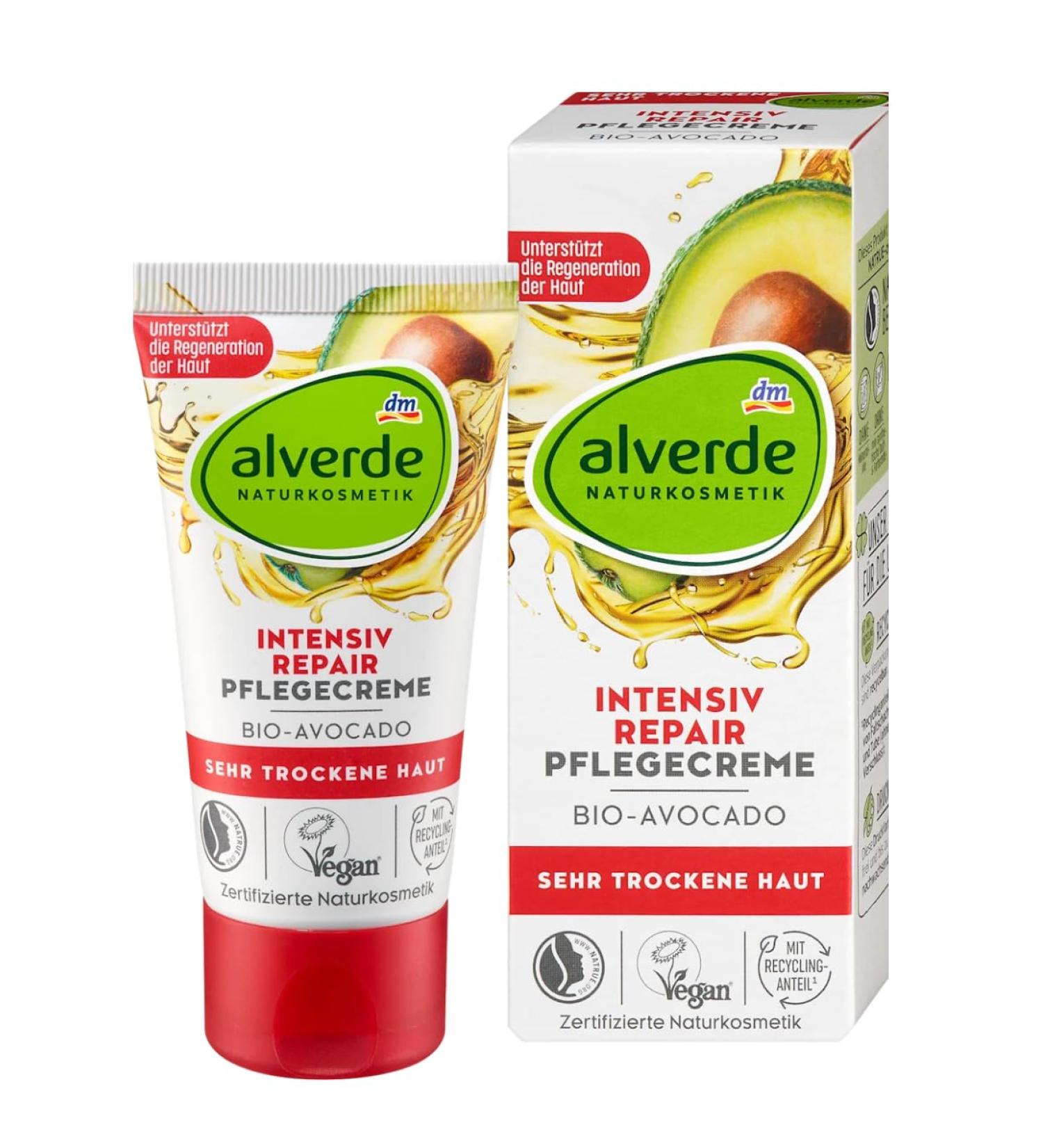 alverde NATURKOSMETIK Face Cream Intensive Repair 50 ml - Buy Online on GoSupps.com