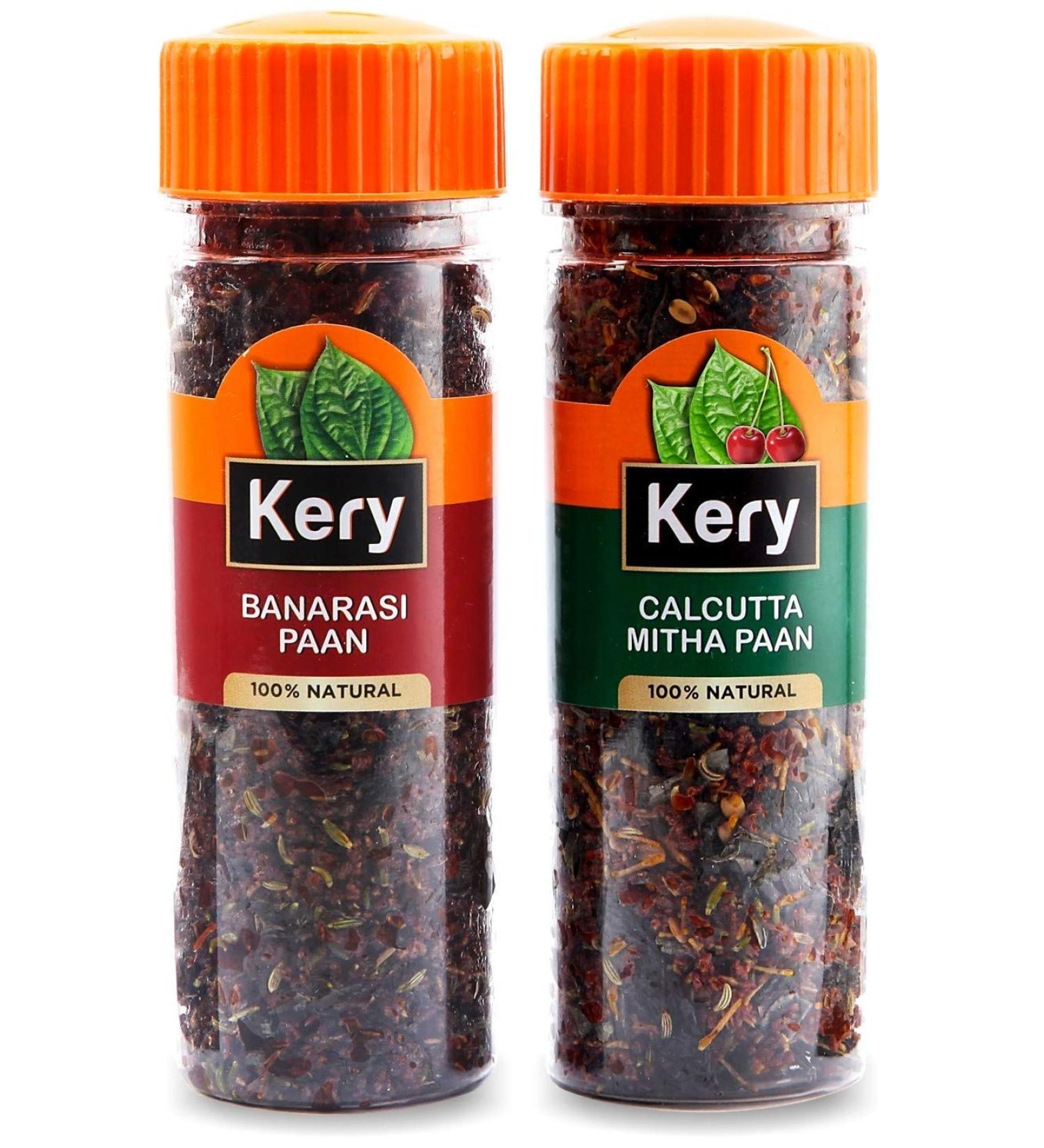 Kery Banarasi Mix & Calcutta Meetha Mix Mukhwas 2 Bottles 220g Mouth Fresheners _Packing May Vary