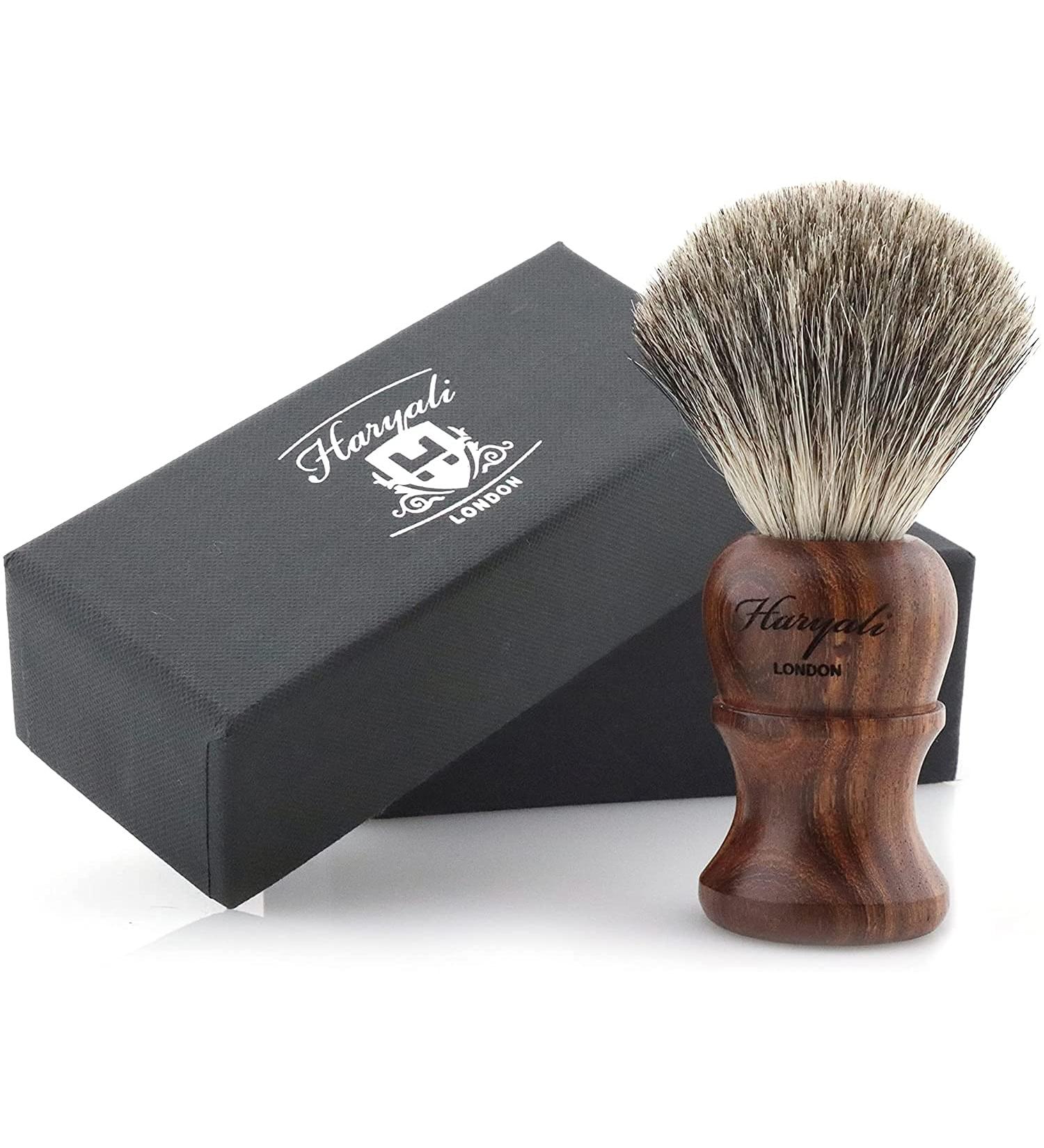 Haryali London Razor Brush | Sustainable Wooden Premium Shaving Brush for a Perfect Shave - Buy Online on GoSupps.com