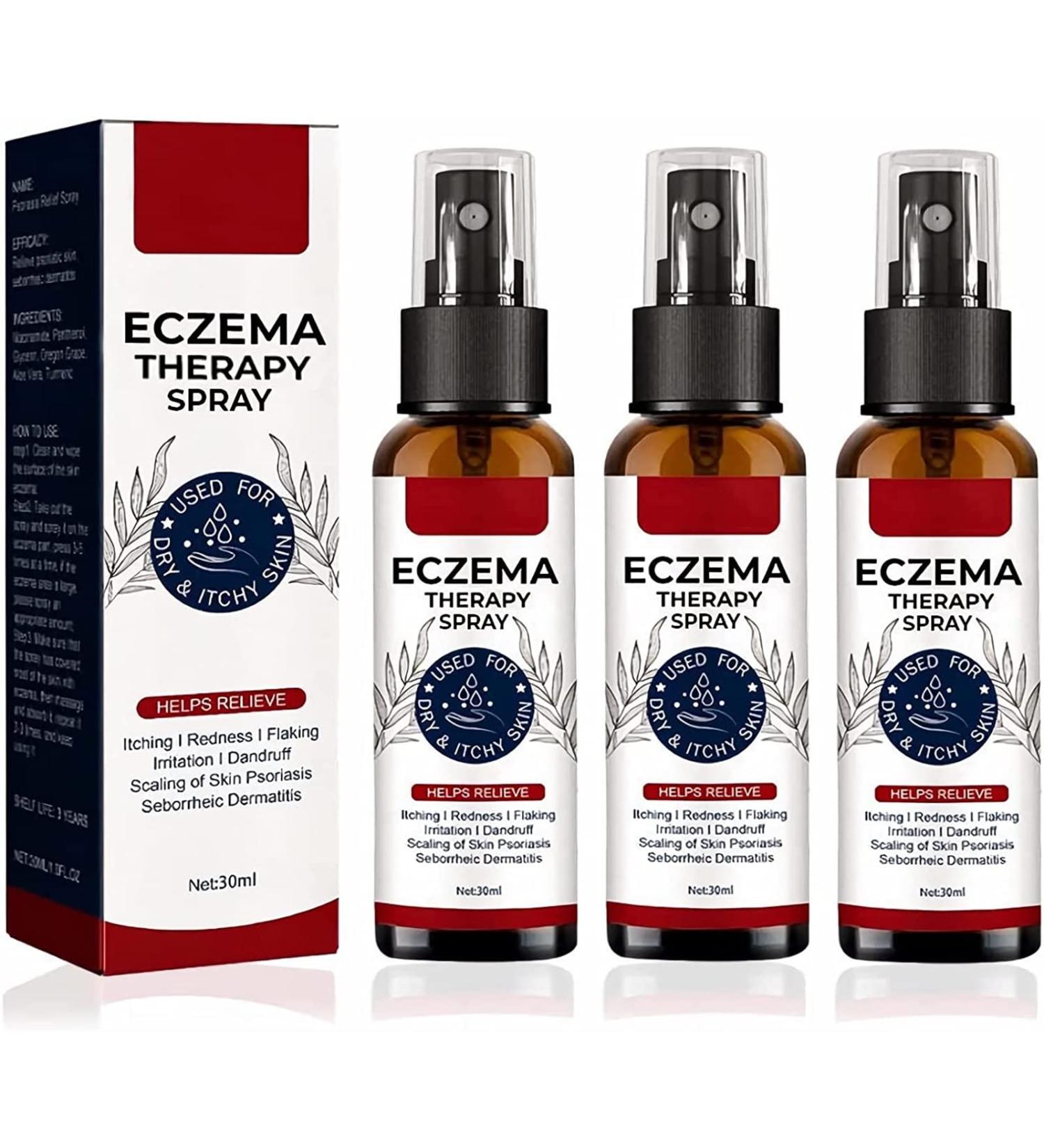 Eczema Therapy Spray Natural Eczema Relief Spray Eczema Treatment Fast Acting Itch Relief (3Pcs) - Buy Online on GoSupps.com