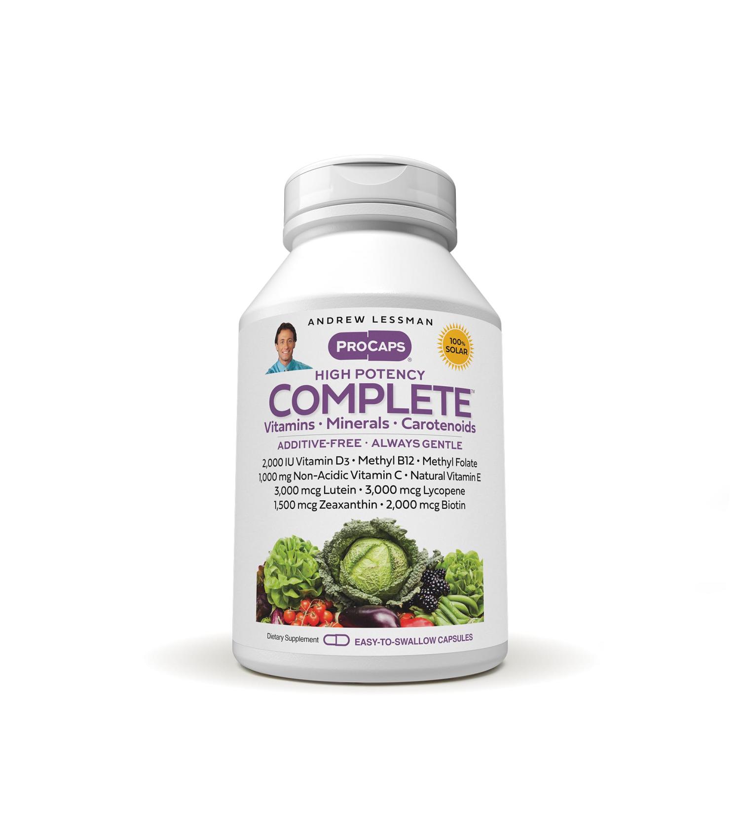 ANDREW LESSMAN Multivitamin - Complete 150 Capsules - High Potencies of 30+ Nutrients Essential Vitamins Minerals Carotenoids. Small Easy-to-Swallow. No Binders No Fillers No Additives Without Omega-3 150 Count (Pack o  - Buy Online on GoSupps.com