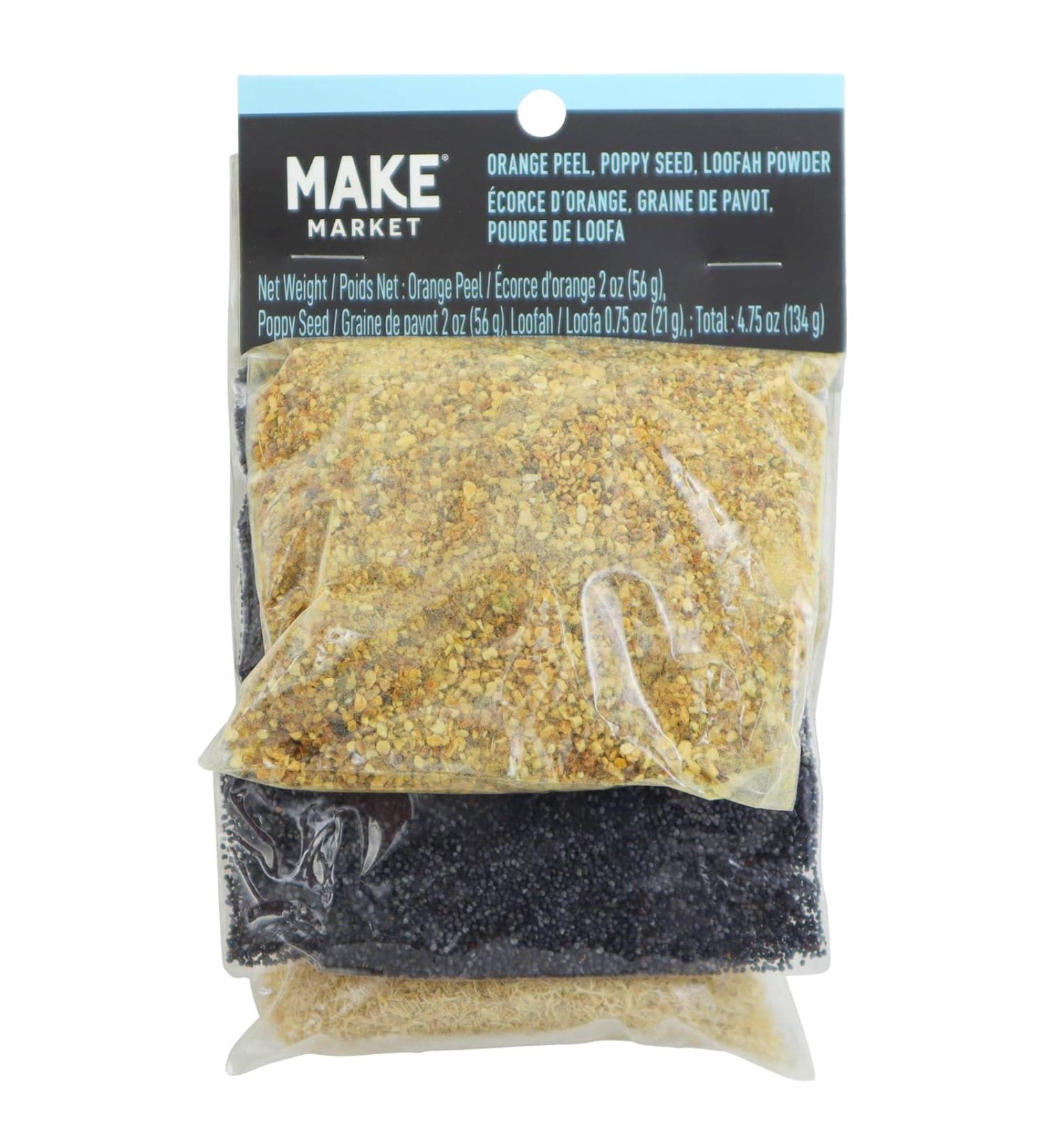 Enhance Your Bath Experience with Orange Peel Poppy Seed & Loofah Powder Set | Make Market International Shipping - Buy Online on GoSupps.com
