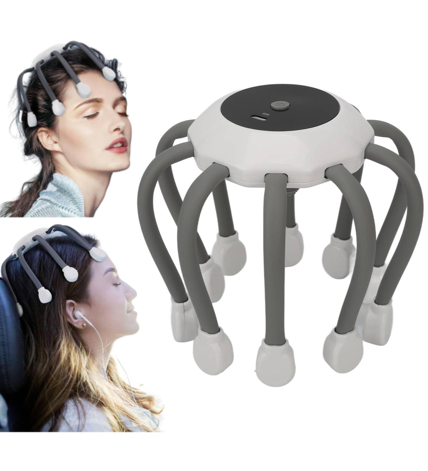 Top-Rated Electric Scalp Massager - 5 Modes Red LED Vibration Automatic | Perfect for Home & Travel - Buy Online on GoSupps.com