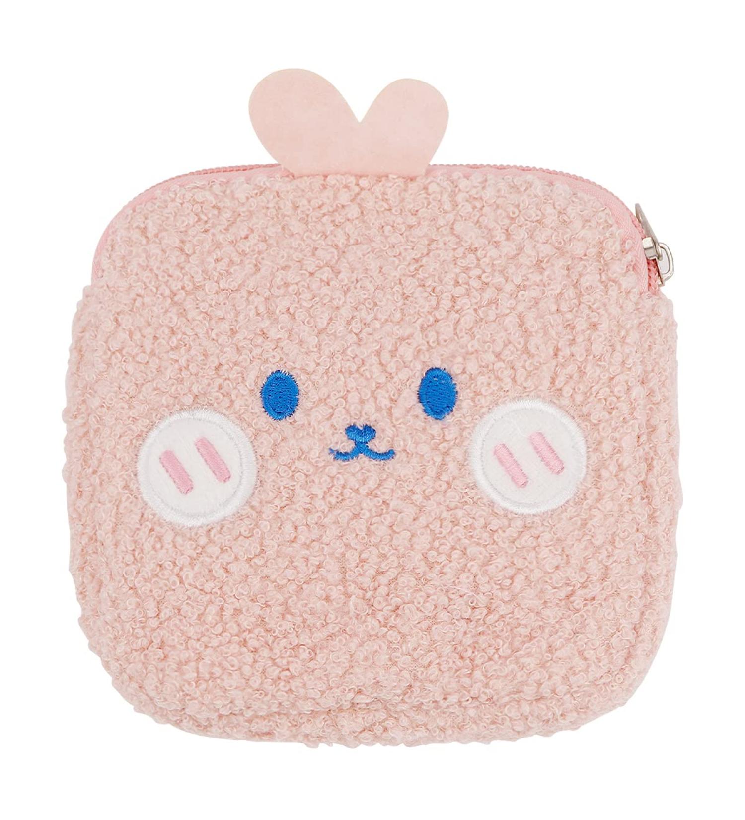 FERCAISH Portable Sanitary Napkin Storage Bag - Cute Zippered Period Pads Holder for Teen Girls & Women (Pink) - Buy Online on GoSupps.com