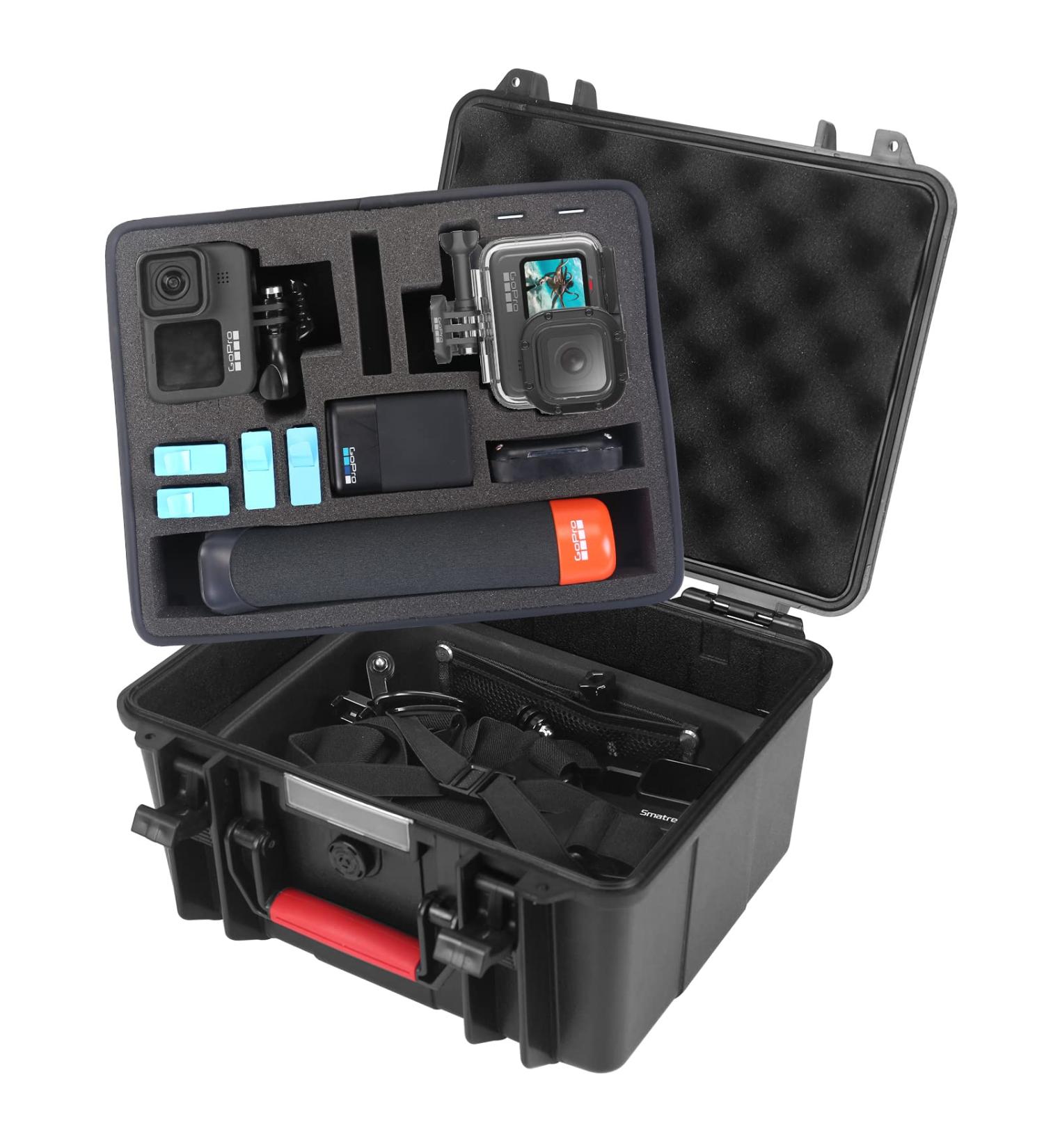 Smatree GA700-2 ABS Floaty/Water-Resist Hard Case for GoPro Hero - Compatible with Hero 7/6/5/4/3+/3/2/1, DJI Osmo Action - Buy Online on GoSupps.com