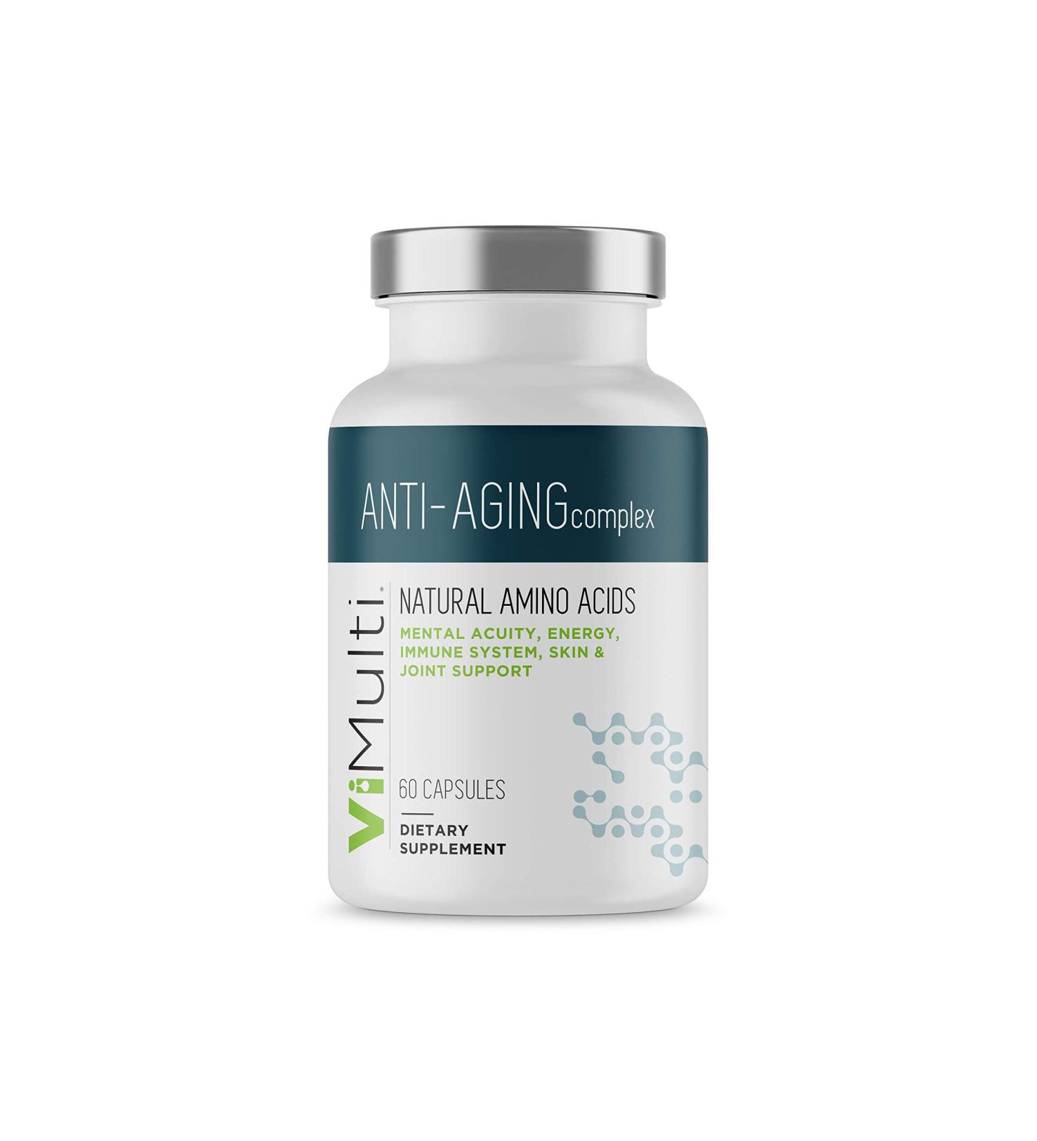 ViMulti Anti-Aging Amino Acid Supplement for Longevity - Immune Support, Energy Boost, Focus, Skin Tone, Sleep - Natural Formula - Buy Online on GoSupps.com