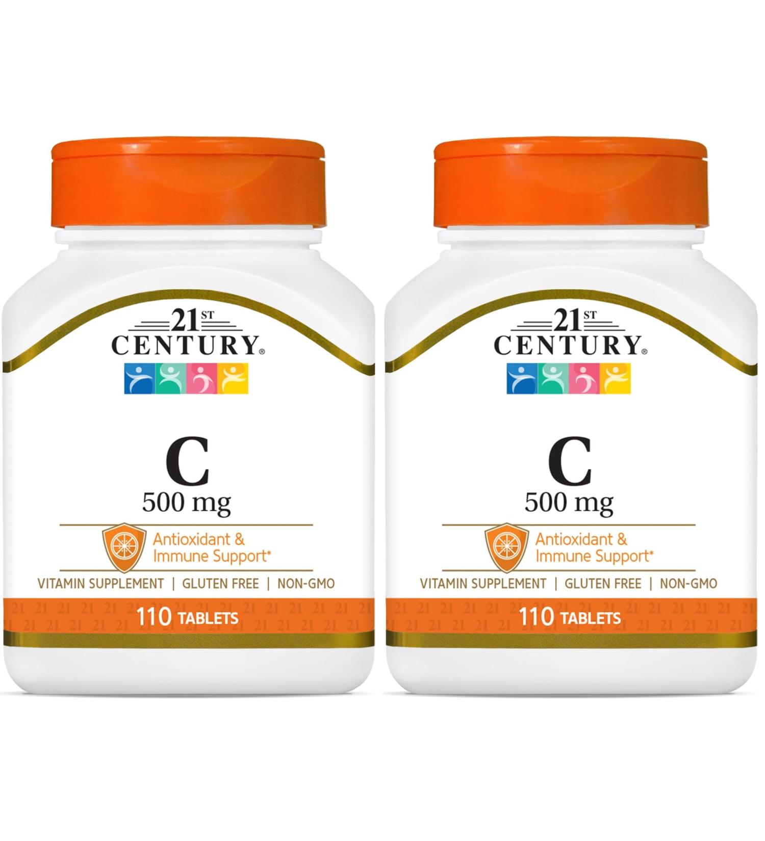 21st Century C 500 Mg Tablets 110 Count (Pack of 2) - Buy Online on GoSupps.com