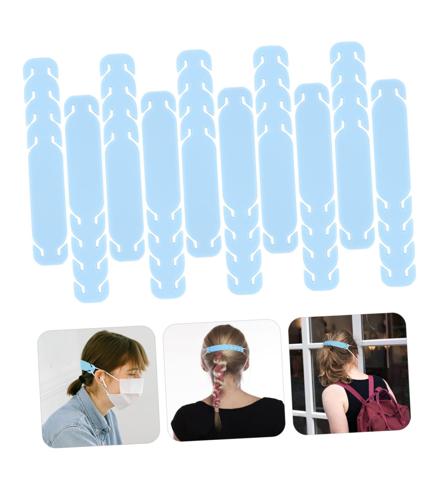 Tovinanna 10-Piece Mask Earring Buckle Set | Elastic Mask Strap Accessories | Comfortable Ear Cable Buckles for Masks - Buy Online on GoSupps.com