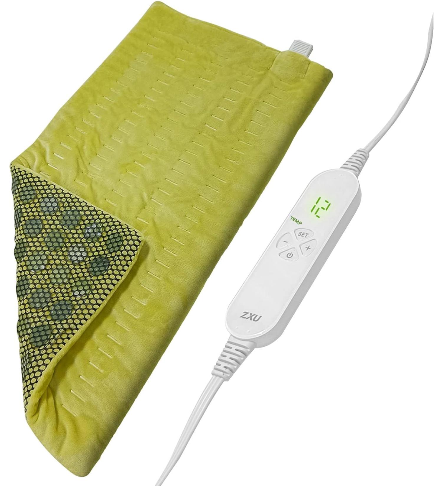 ZXU Jade Stone Heating Pad for Back Pain Relief - Yellow - Buy Online on GoSupps.com