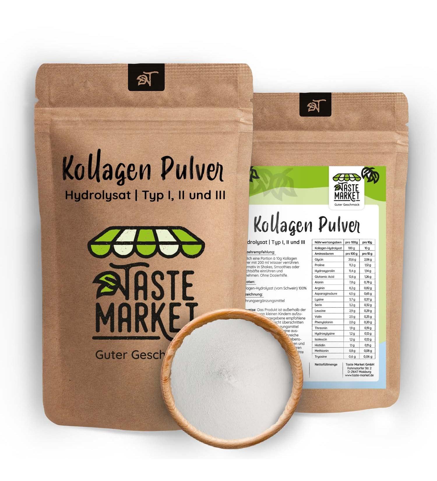 Buy 2.5 kg Collagen Powder - Additive-Free Hydrolysate Tasteless Protein Powder Type 1.2.3 Peptides - International Shipping Available - Buy Online on GoSupps.com