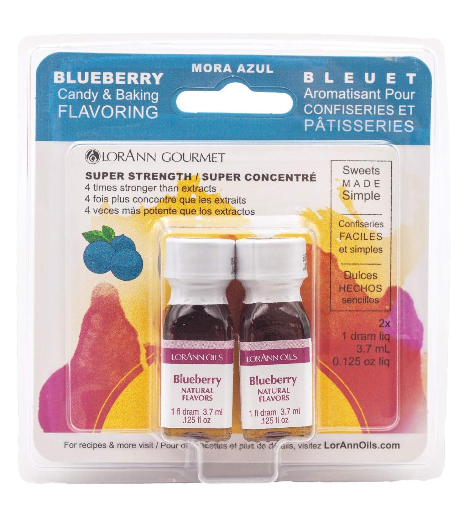 LorAnn Blueberry SS Natural Flavor 1 Dram Twin Pack (.0125 fl oz) - 3.7ml Bottles - Buy Online on GoSupps.com
