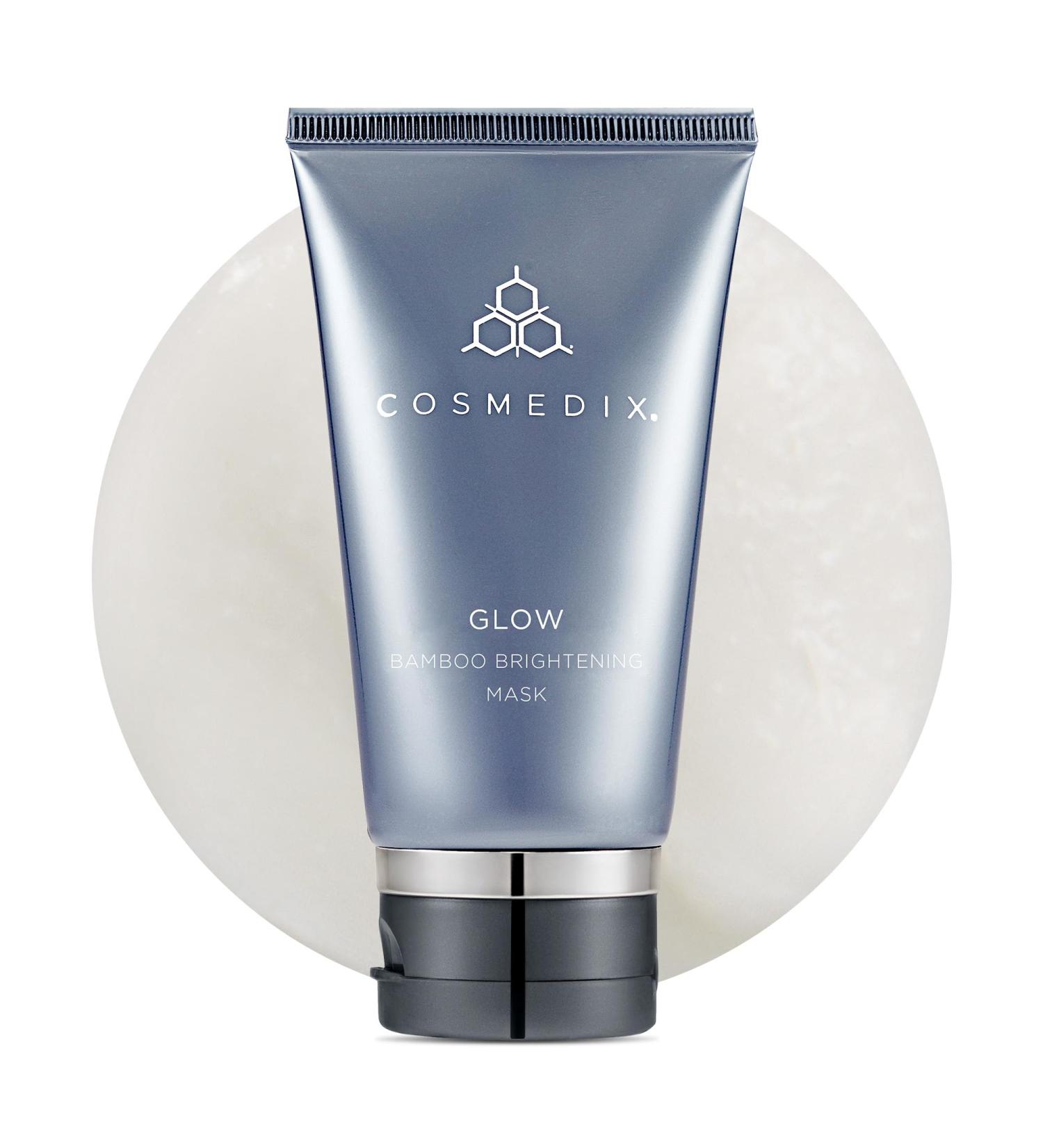 Cosmedix Glow Bamboo Brightening Mask - Gently Exfoliates Skin - Improves Discoloration and Uneven Skin Tone - Provides Nourishment - Reveals Smoother and More Luminous Looking Complexion - 74 g - Buy Online on GoSupps.com