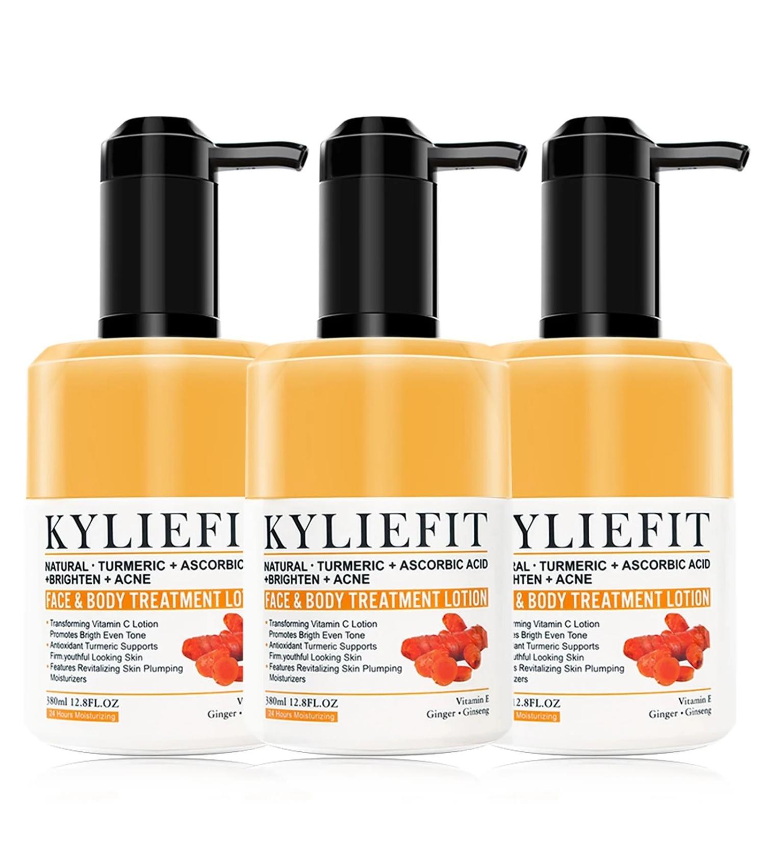  AILKE BOOST LUSTER Natural Turmeric Face & Body Lotion Whitening Moisturizing Remove Acne Contains Vitamin C Revitalizing Firming Youthful Skin For Women Men 300ml (Pack of 3) - Buy Online on GoSupps.com