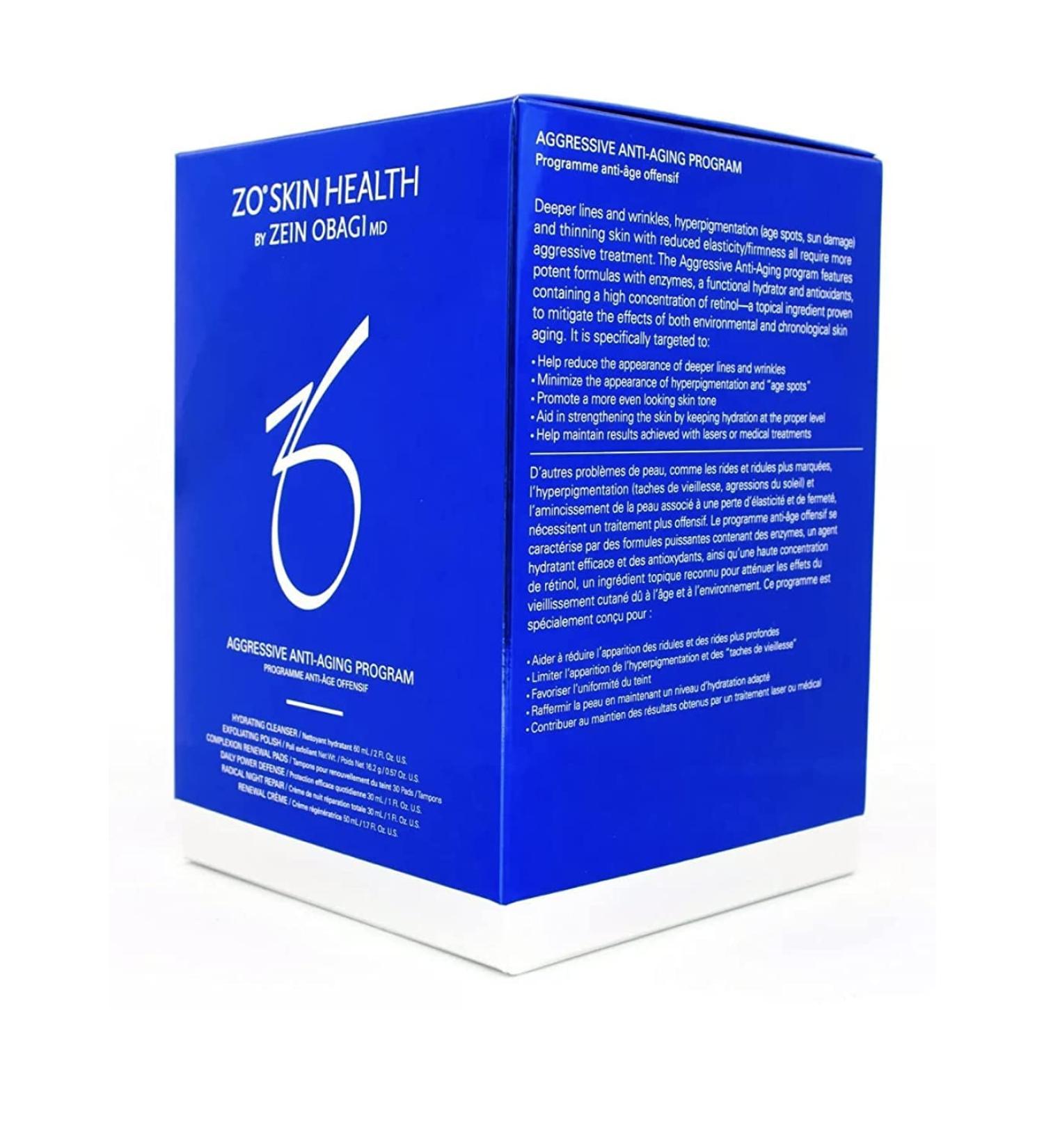 ZO Skin Health Exfoliating Aggressive Anti-Aging Program - Revitalize Your Skin | International Shipping Available - Buy Online on GoSupps.com