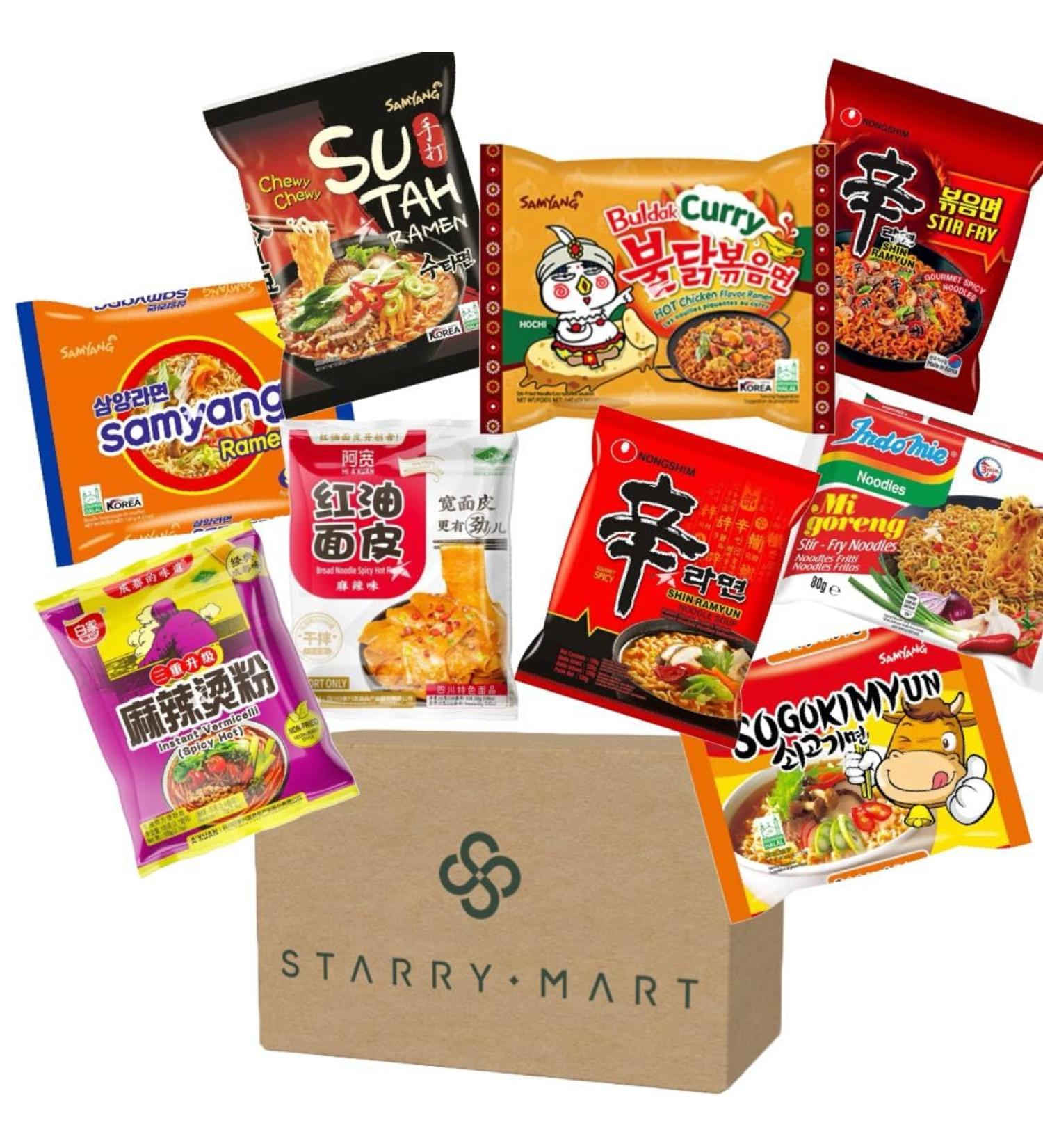 World Noodle Brand Halal Ramen Vermicelli Instant Noodles Assorted Mix Bundle (10 Packs 10 Flavours) HALAL - Buy Online on GoSupps.com