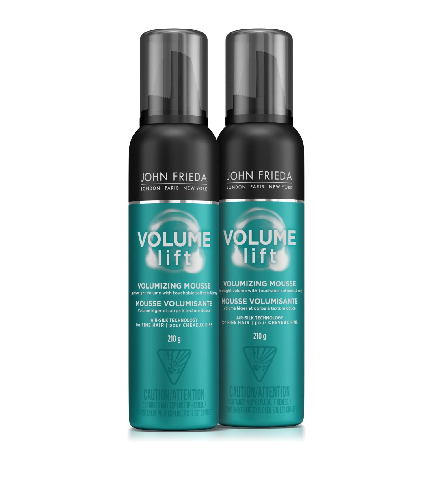 John Frieda Volume Lift Volumizing Mousse Duo for lightweight Fuller Styled Hair | Phthalate-Free Formula Cruelty Free (Pack of 2) - Buy Online on GoSupps.com
