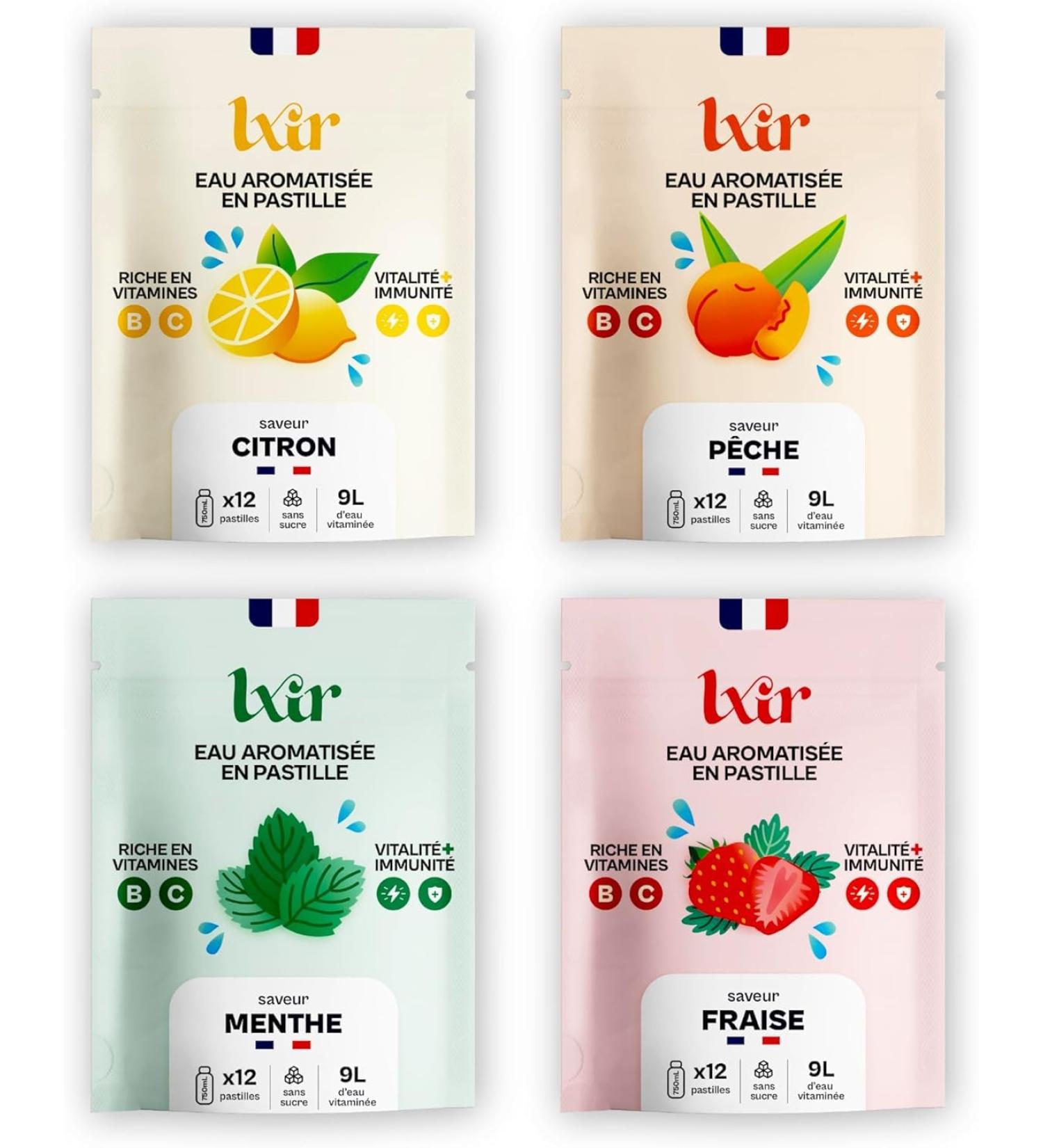  LXIR LXIR DRINK Sugar-Free Flavored Water Tablets Multivitamin Drink Vitamins C and B Daily Hydration  - Buy Online on GoSupps.com