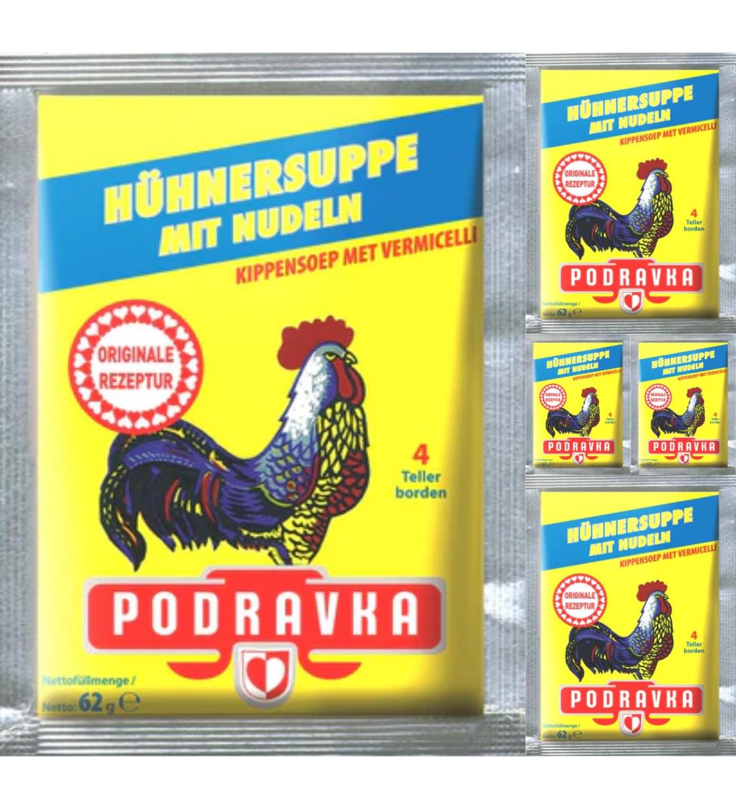 Podravka Chicken Noodle Soup 62g Pack of 5 - Buy Online on GoSupps.com