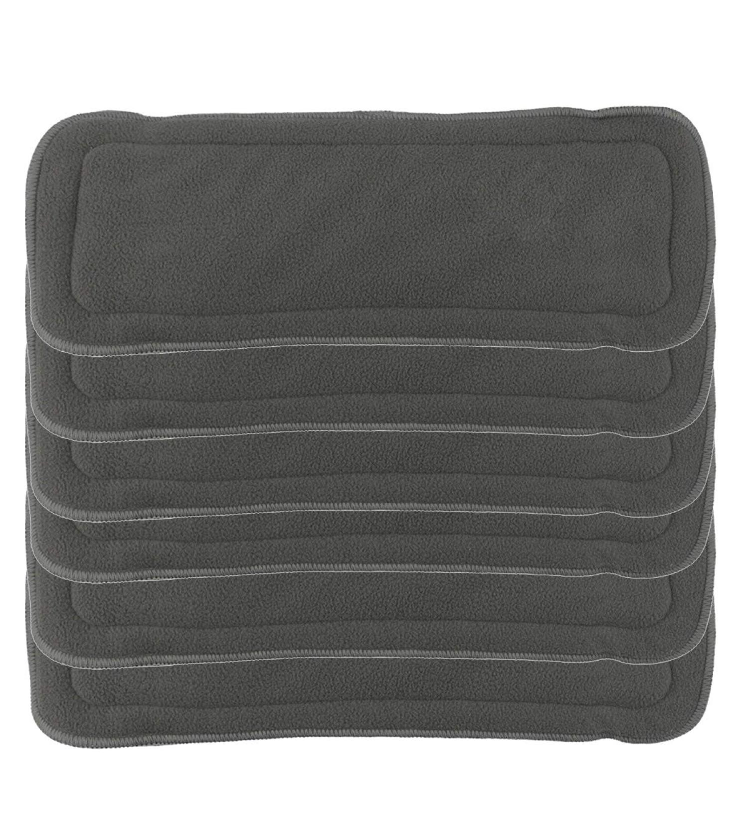Happy Cherry Baby Diapers - Washable & Reusable Bamboo Cloth Diaper Set (6 Pieces) - Soft Fabric Black - Buy Online on GoSupps.com