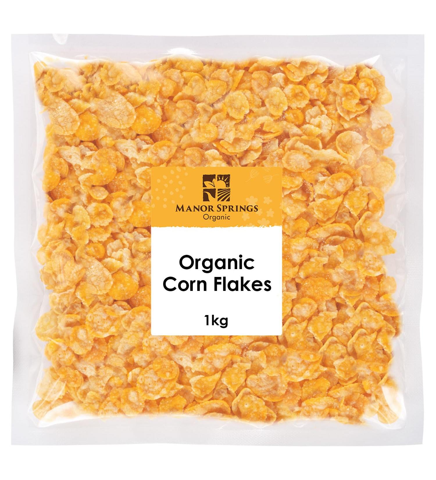 Organic Corn Flakes 1kg No Added Sugar by Manor Springs Organic - Buy Online on GoSupps.com