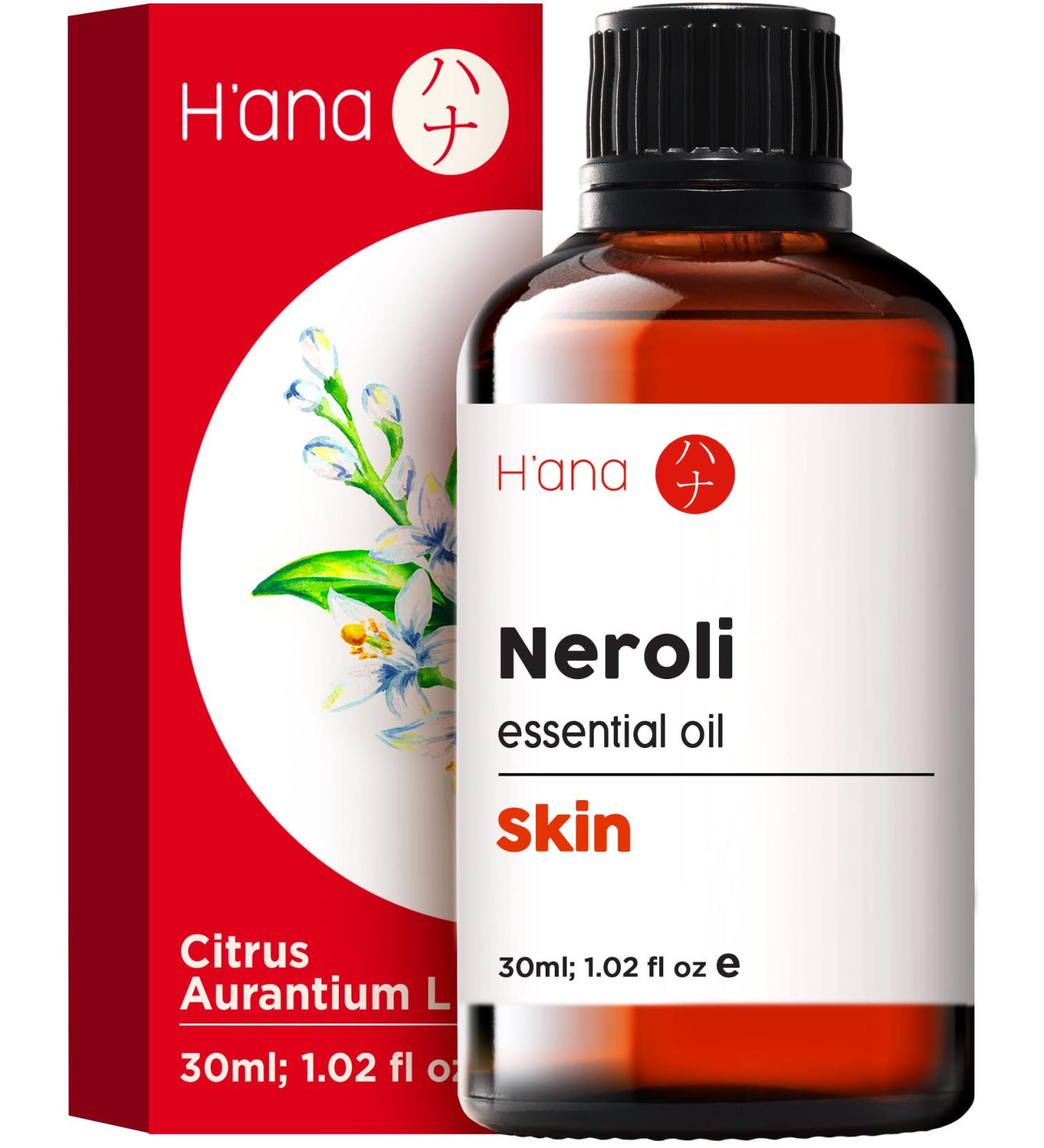 H'ana Neroli Essential Oil (1 fl oz) - Therapeutic Grade for Skin, Aromatherapy & DIY Soap/Candle Making - Buy Online on GoSupps.com