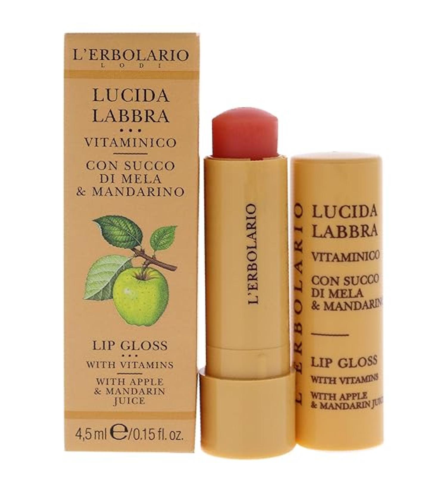 LErbolario Lip Gloss - Apple and Mandarin Juice 0.15 oz Unisex Lip Balm - Buy Online on GoSupps.com