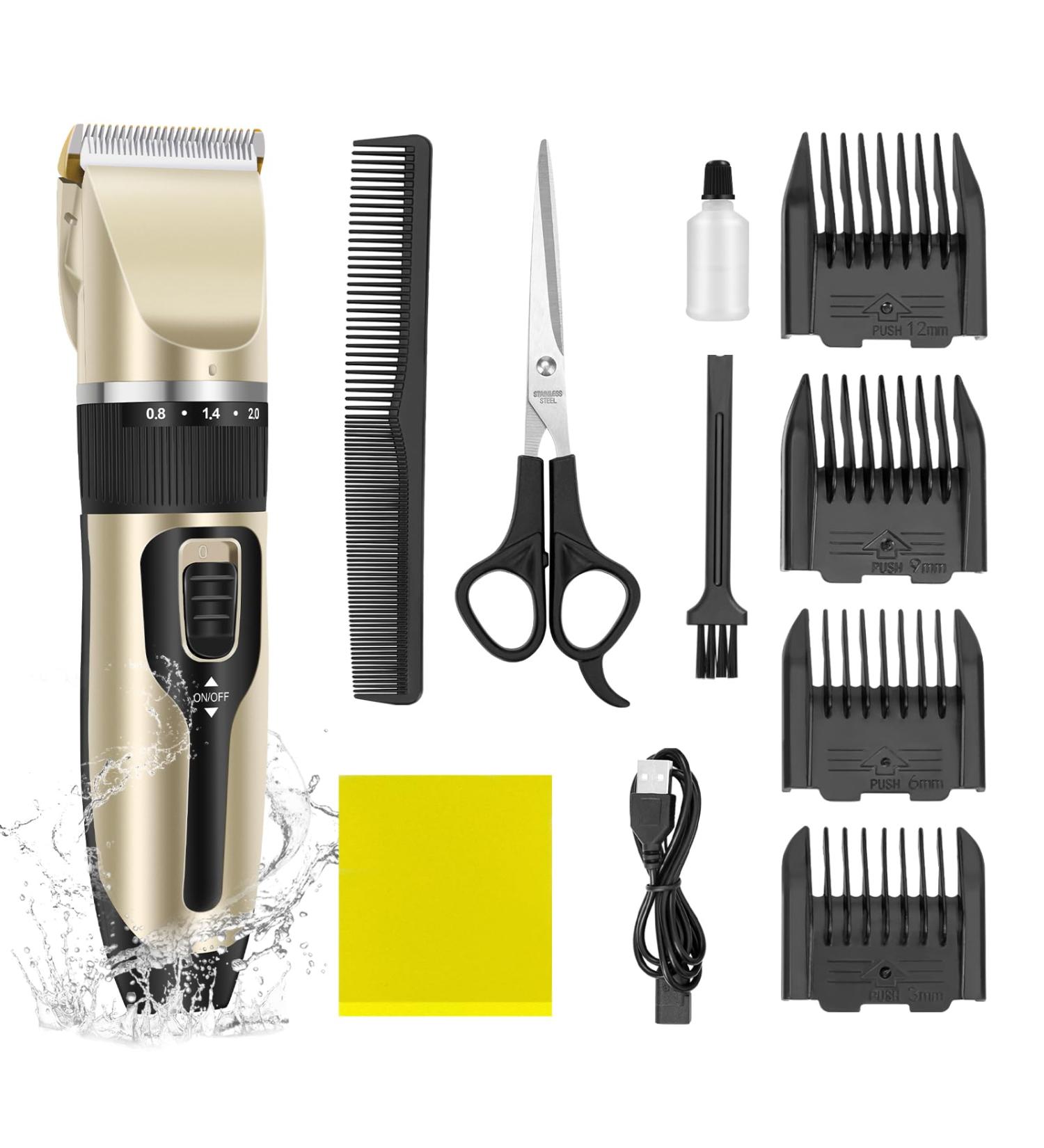 Professional Wireless Hair Clipper & Body Trimmer | All-in-One Precision Grooming for Men Kids & Pets - 90 Min Runtime & Sharp Ultrasound Blade - Buy Online on GoSupps.com