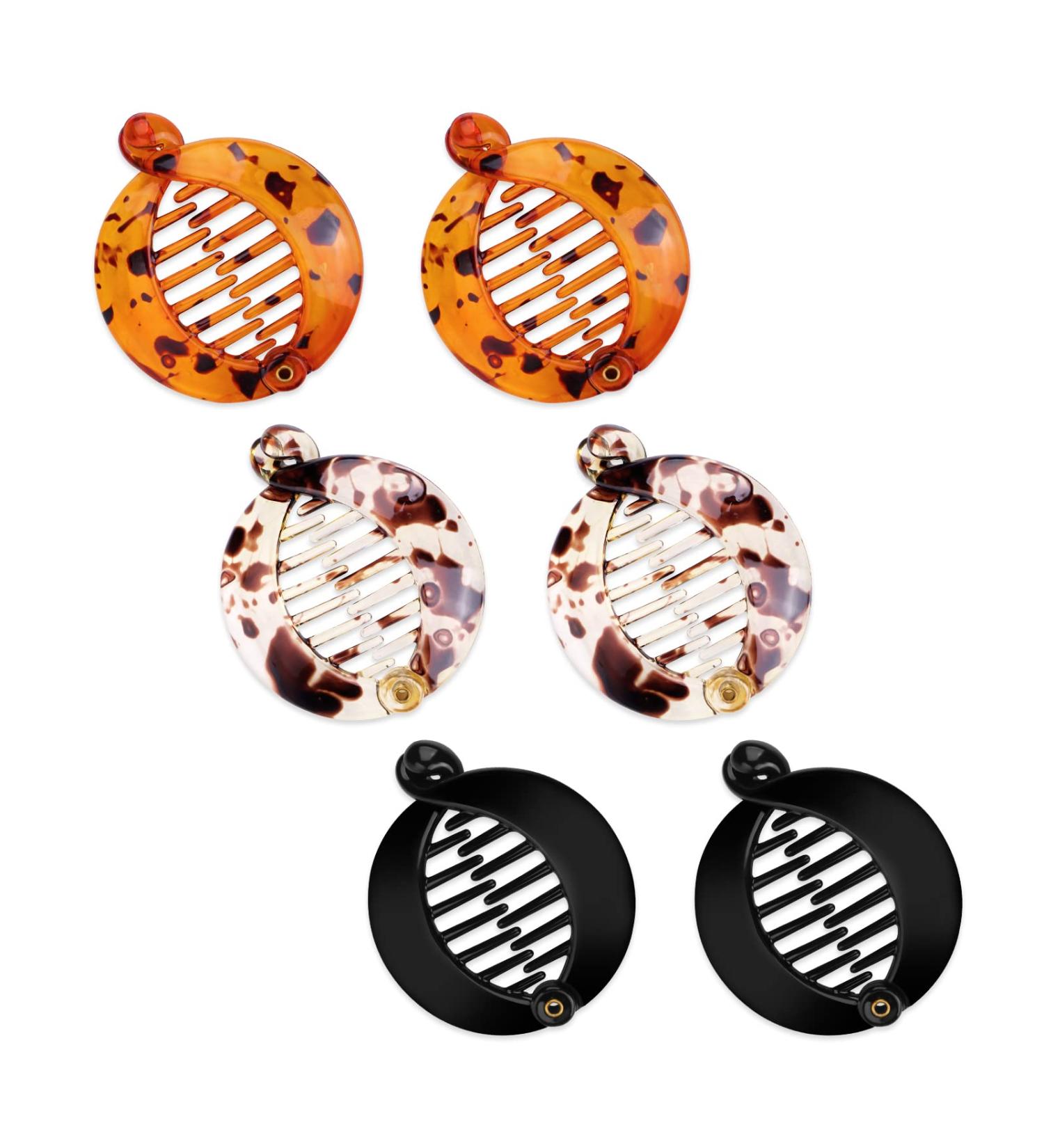 Molain 6-Piece Mini Banana Hair Clips Set for Women and Girls - Resin Fishtail Hair Combs - Multicolor Hair Accessories - Buy Online on GoSupps.com