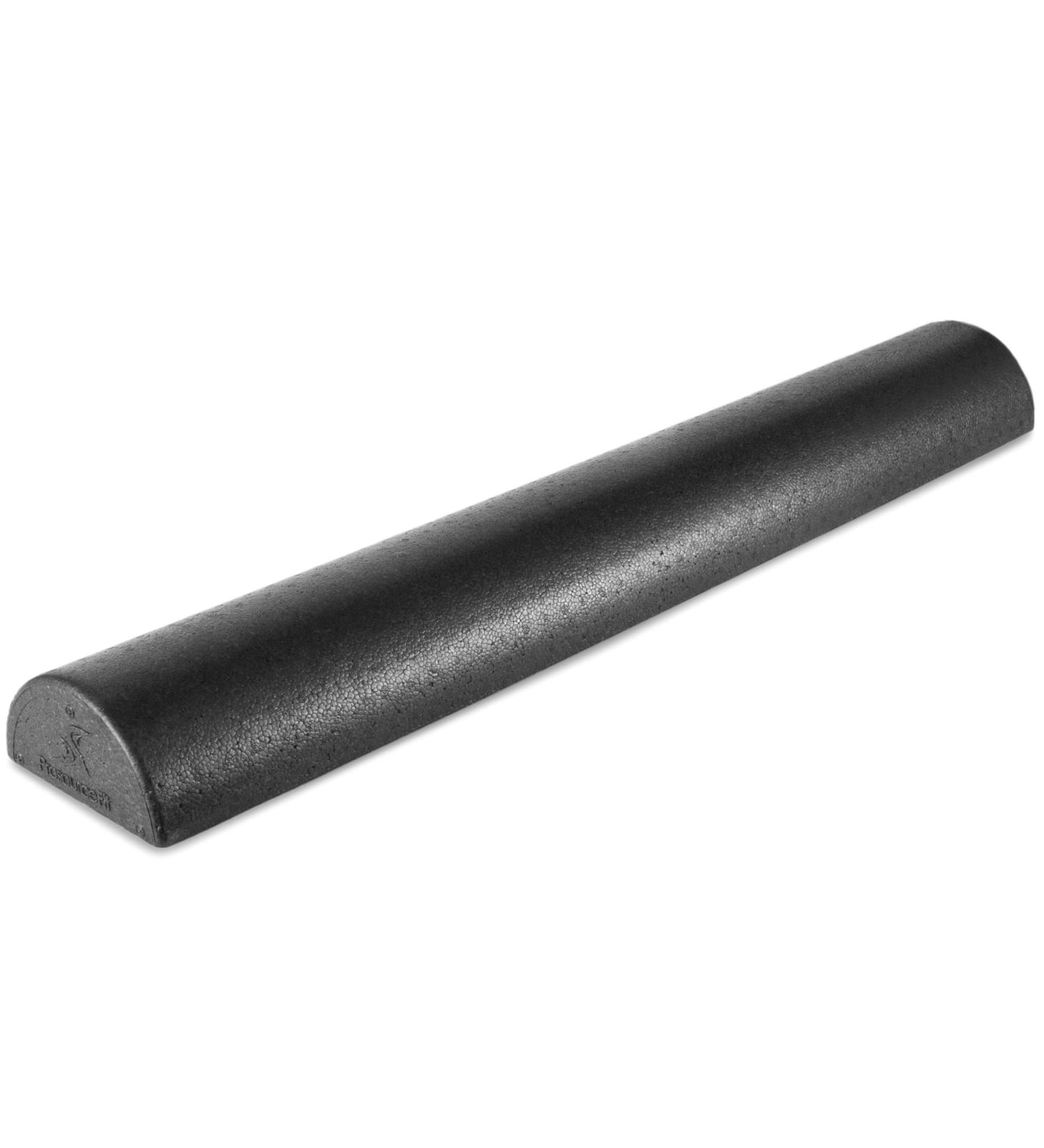 ProsourceFit Half-Round Foam Roller for Pilates, Yoga & Stretching - 36 inch Black - High Density - Buy Online on GoSupps.com