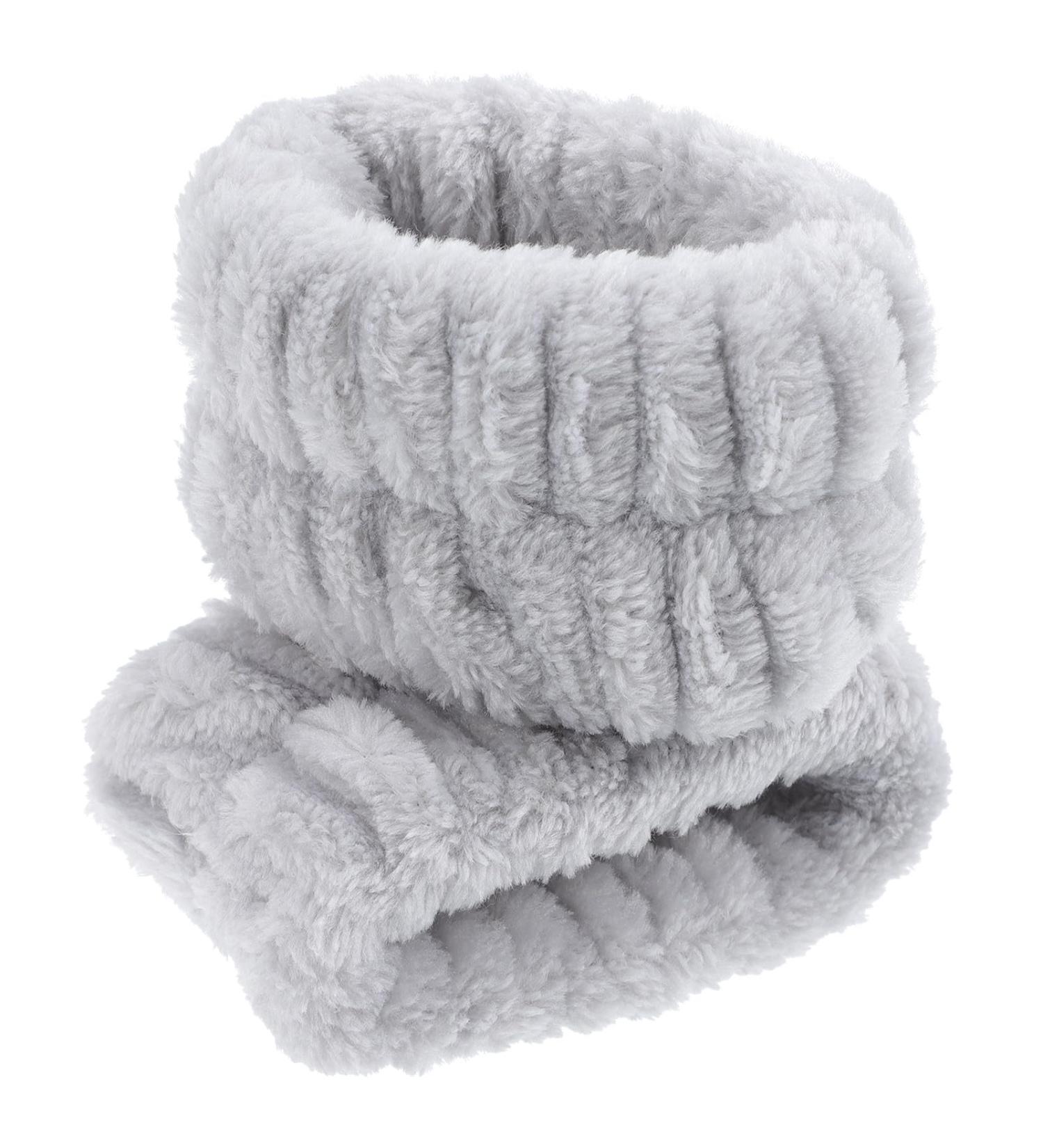 SOIMISS Lot de 2 Bracelets lastiques en Flanelle Grise pour Lavage du Visage et Spa Bandeaux Souples Absorbants pour Poignet Adapt s aux Soins Peau et Activit s Sportives - Buy Online on GoSupps.com