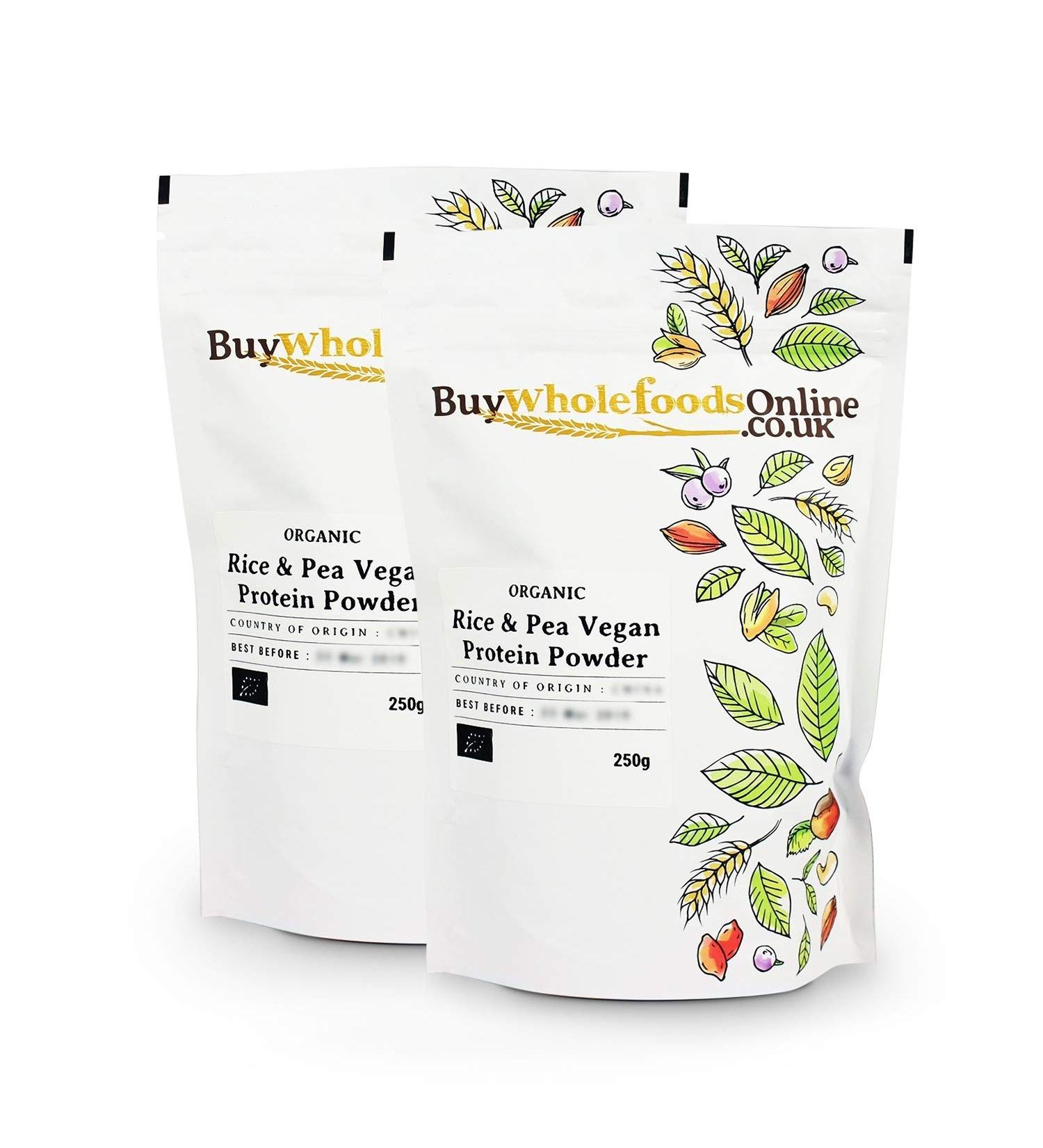 Organic Rice & Pea Vegan Protein Powder 500g - Buy Online on GoSupps.com