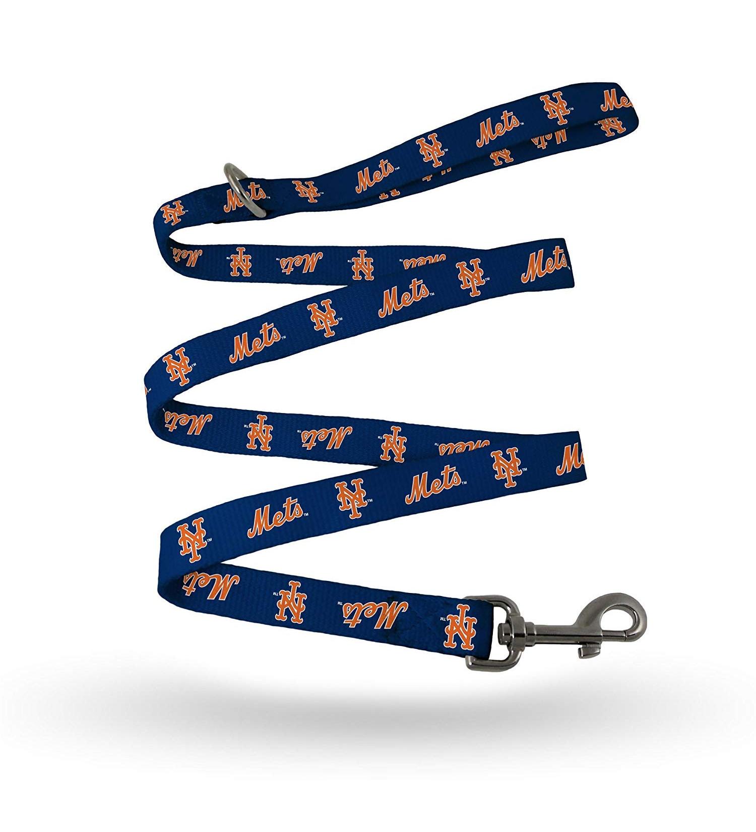 Rico Industries MLB New York Mets Pet LeashPet Leash Size S/M, Team Colors, Size S/M