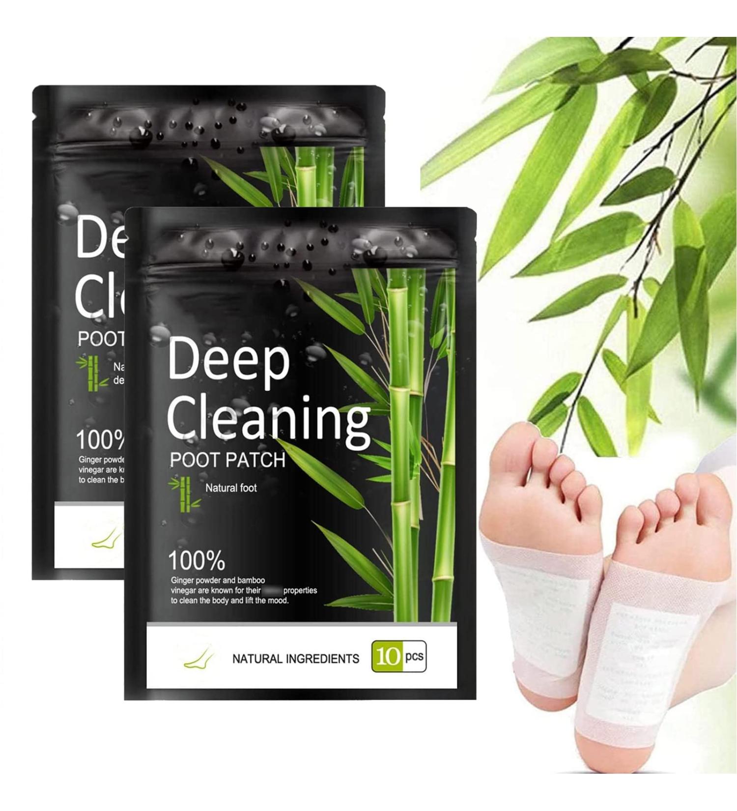20PCS Premium Deep Cleansing Foot Pads with Bamboo Vinegar and Ginger - Foot Care for Stress Relief and Better Sleep - Buy Online on GoSupps.com