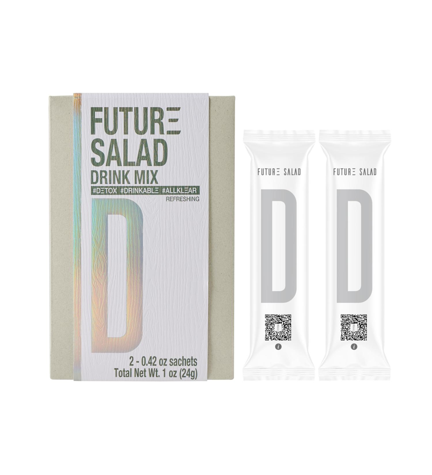 FUTURE SALAD High-Fiber Drink Mix 5 Salads in One Moringa & Superfood Blend Vegan Nutrient-Rich 2 Packets 1 Ounce (Pack of 1) - Buy Online on GoSupps.com