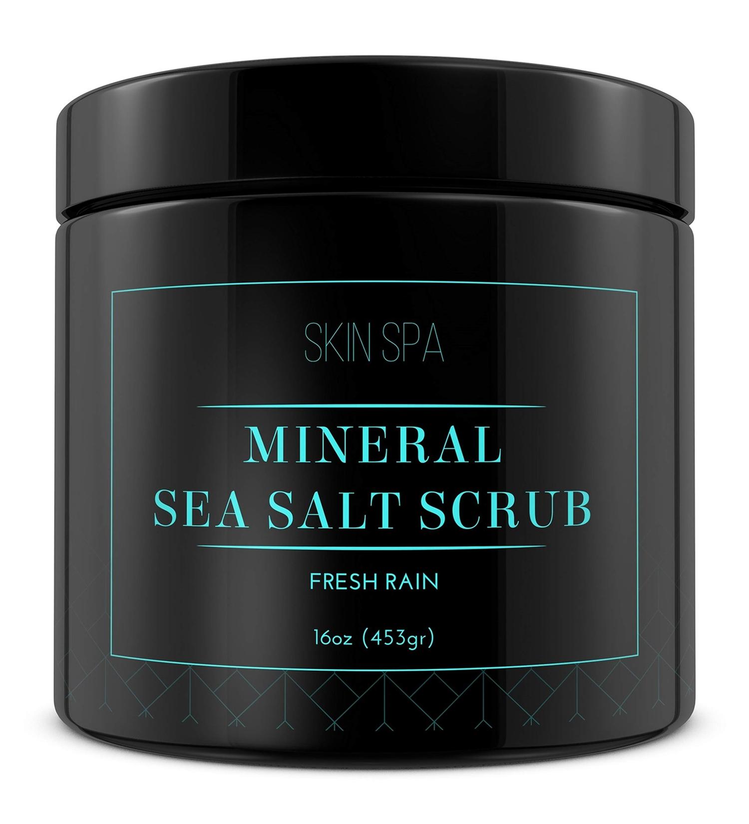 Buy Mineral Sea Salt Scrub - Fresh Rain 16oz (453g) | Nourishing Exfoliating Body Scrub | International Shipping Available - Buy Online on GoSupps.com