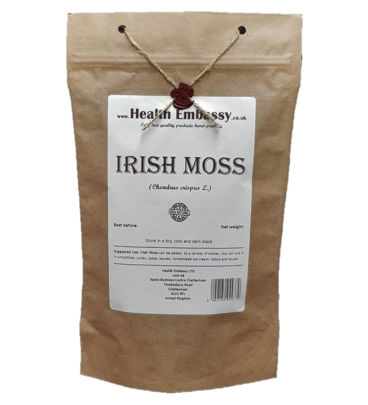 Health Embassy Irish Moss Tea | Mousse de Irlandaise Tisane | Chondrus crispus L | Loose Herbal Tea (100g) - Buy Online on GoSupps.com