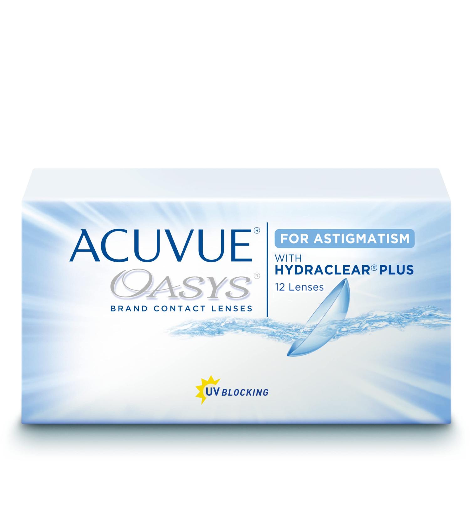 Acuvue Oasys for Astigmatism 2-week soft lenses 12 pieces/BC 8.6 mm/DIA 14.5 / CYL -1.75 / Axis 10 / -4.5 diopters