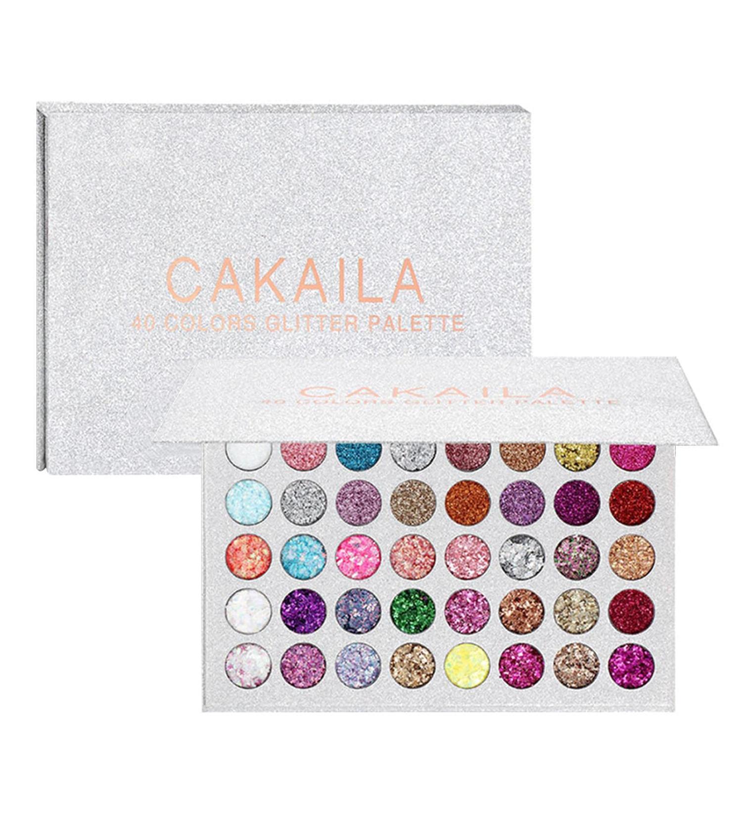 Glitter Eyeshadow Palette | 40 Bright Colors Matte Shimmer Eyeshadow Makeup Pallete - Long Lasting and High Pigment Eye Shadow Cosmetics Set For Halloween Cosplay Make Up - Buy Online on GoSupps.com