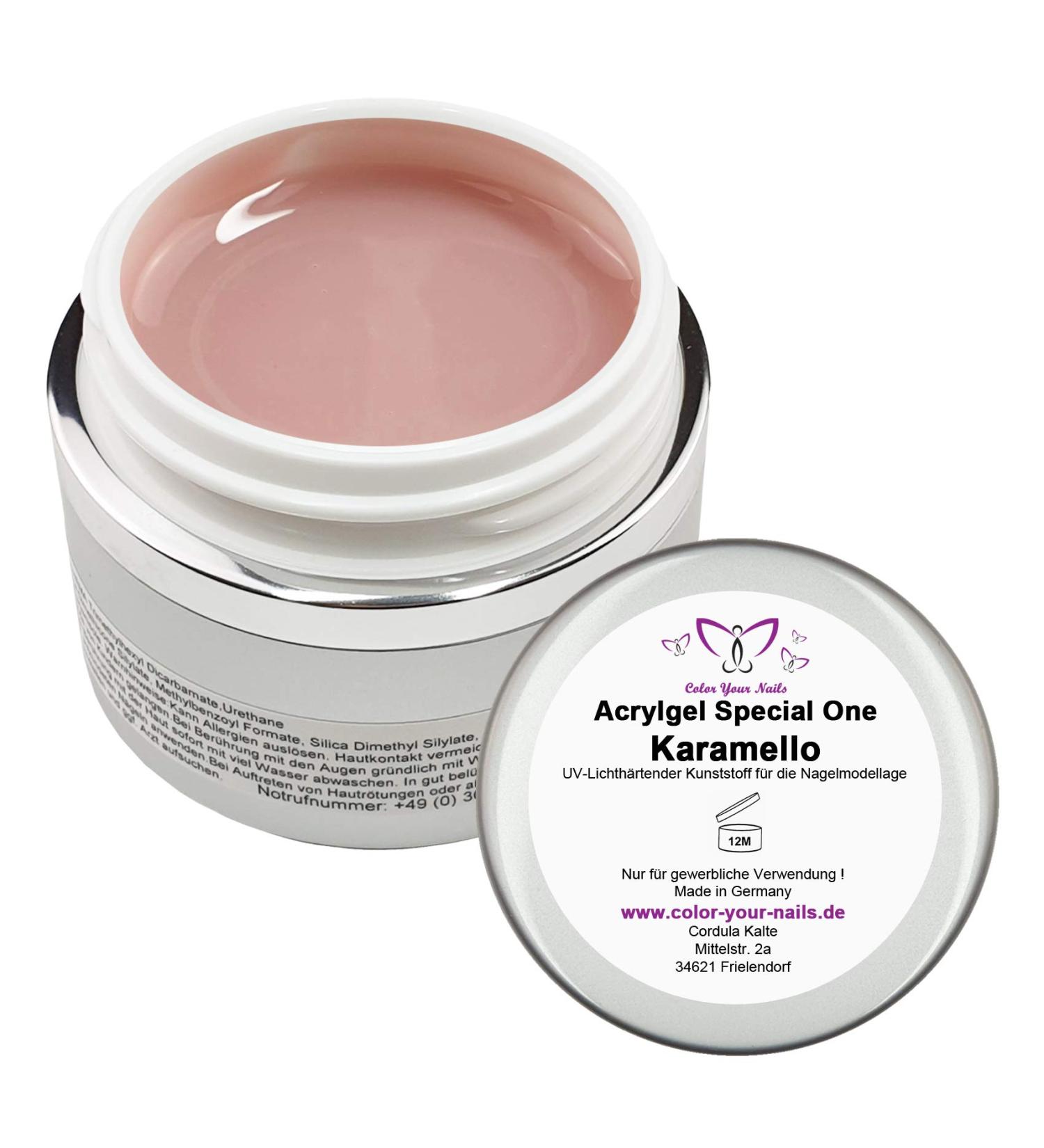 Acrylic gel Karamello (Special One acrylic gel) for baby boomers. by Color Your Nails (15g)