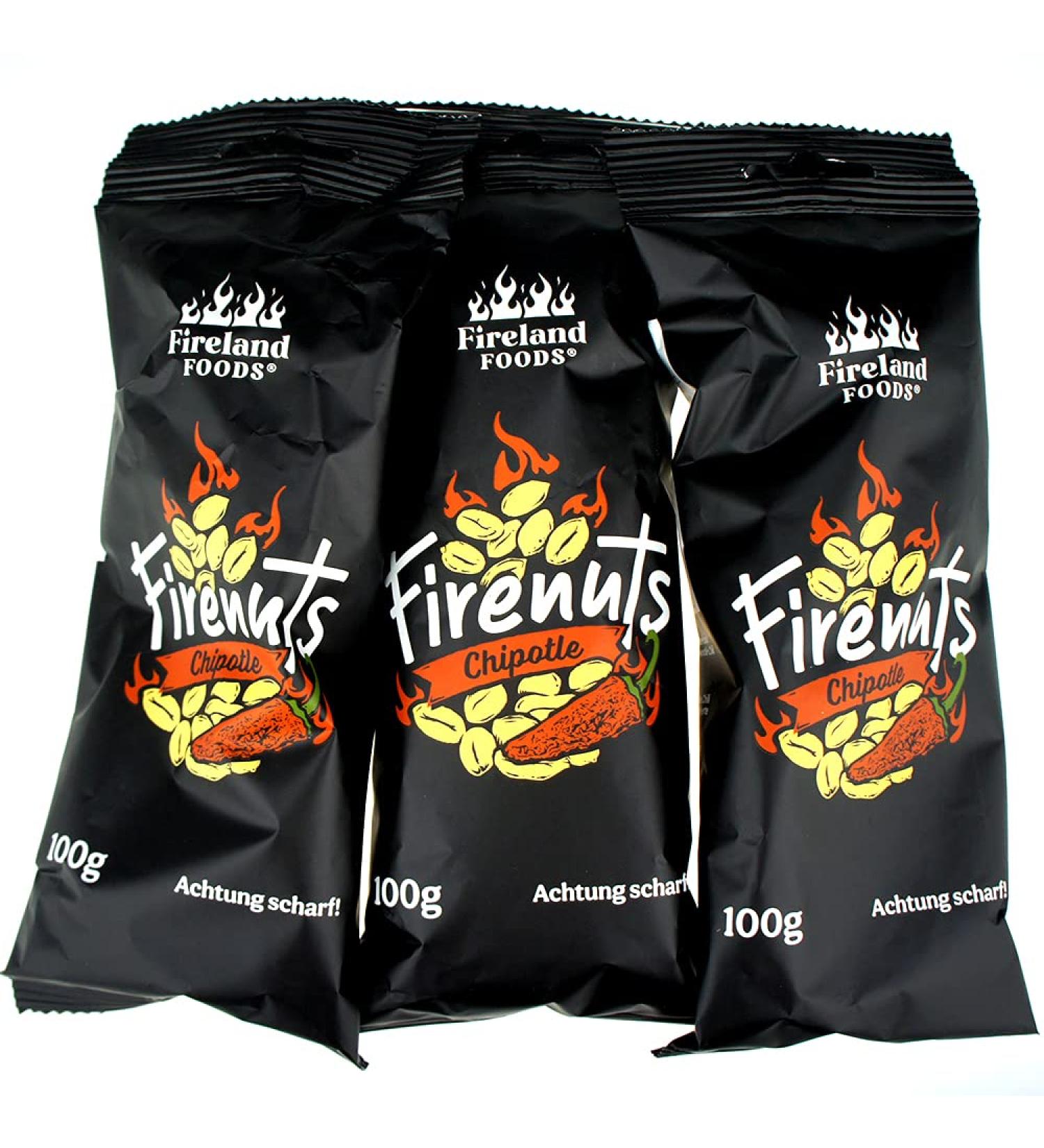 Buy Firenuts Chipotle - Pack of 3 (300g) | Smoked Jalapeno & Olive Oil | International Shipping Available - Buy Online on GoSupps.com
