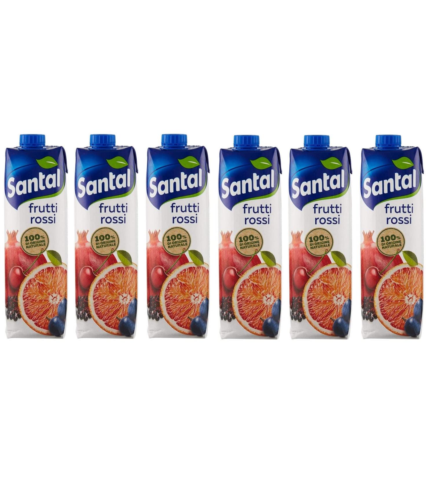  Italian Gourmet E.R. Parmalat Santal I Classici Succo di Frutta Frutti Rossi Red Fruits Fruit Juice 100% Natural Origin Refreshing Drink Tetrapack 1000ml - Buy Online on GoSupps.com