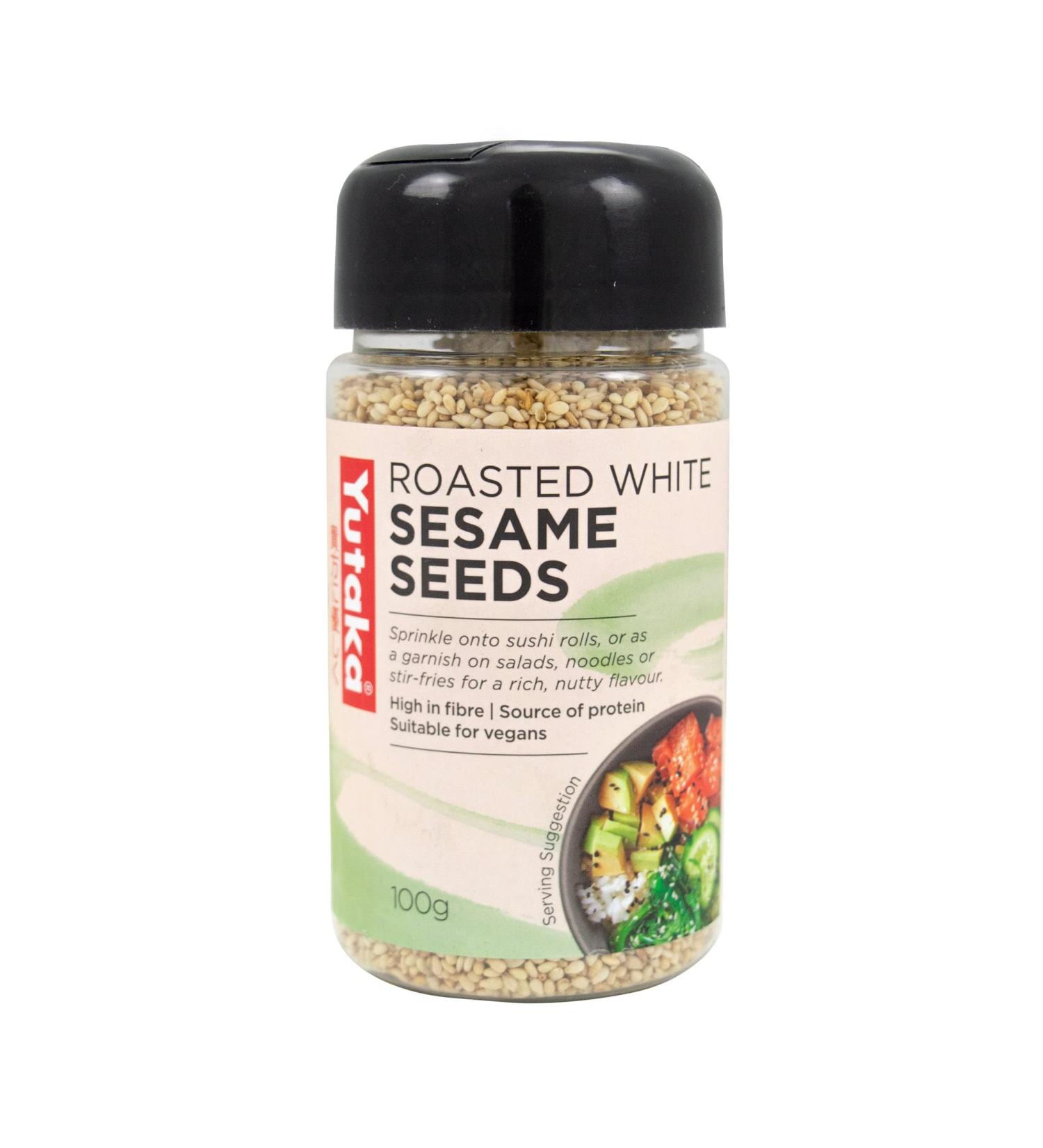 Yutaka Roasted White Sesame Seeds 100g - Pack of 1 - Buy Online on GoSupps.com